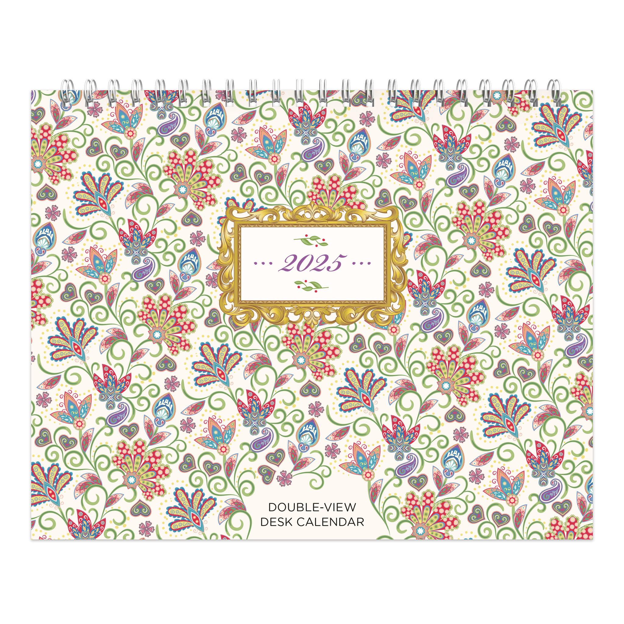 Patterned Easel 2025 Calendar