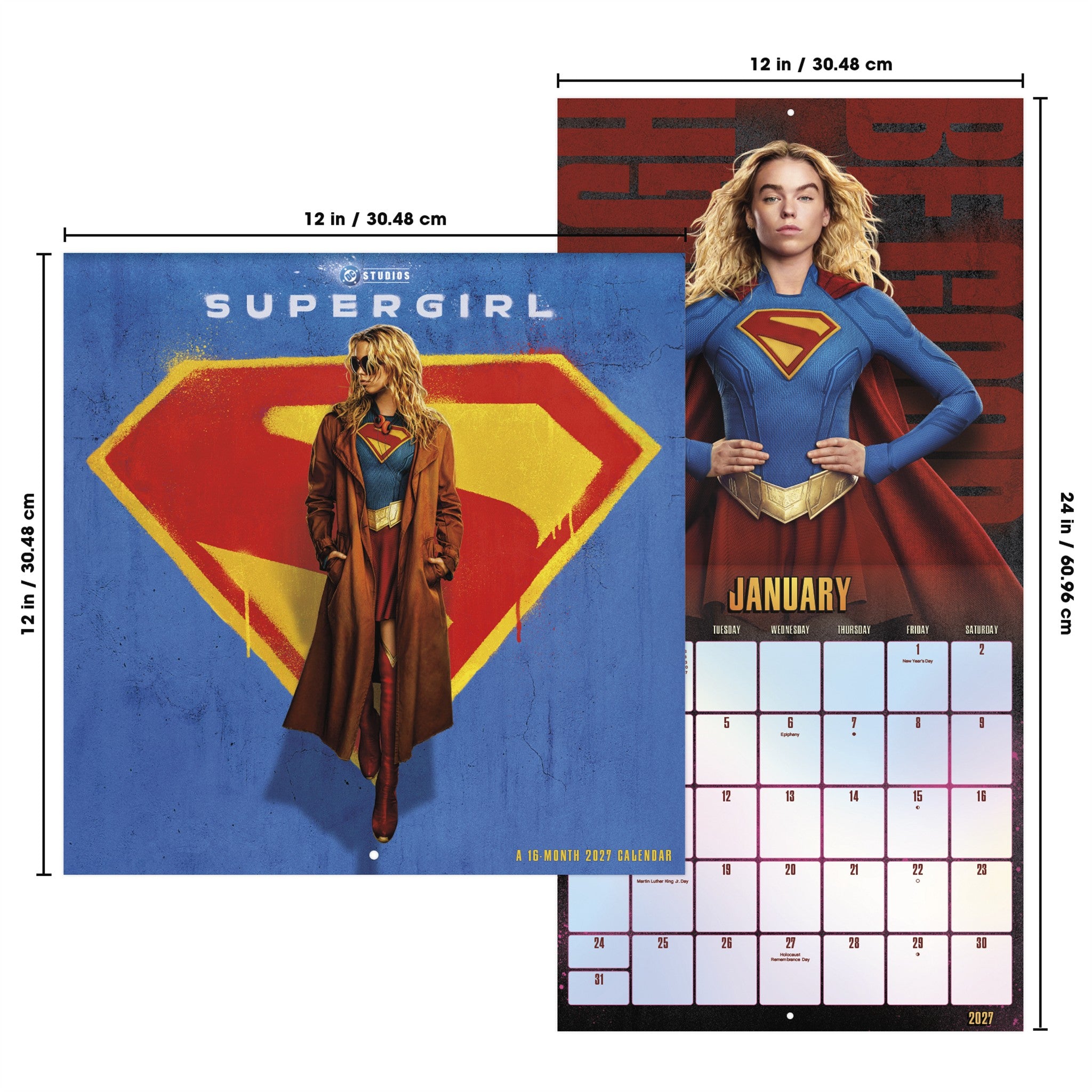 Supergirl: Woman of Tomorrow 2027 Wall Calendar