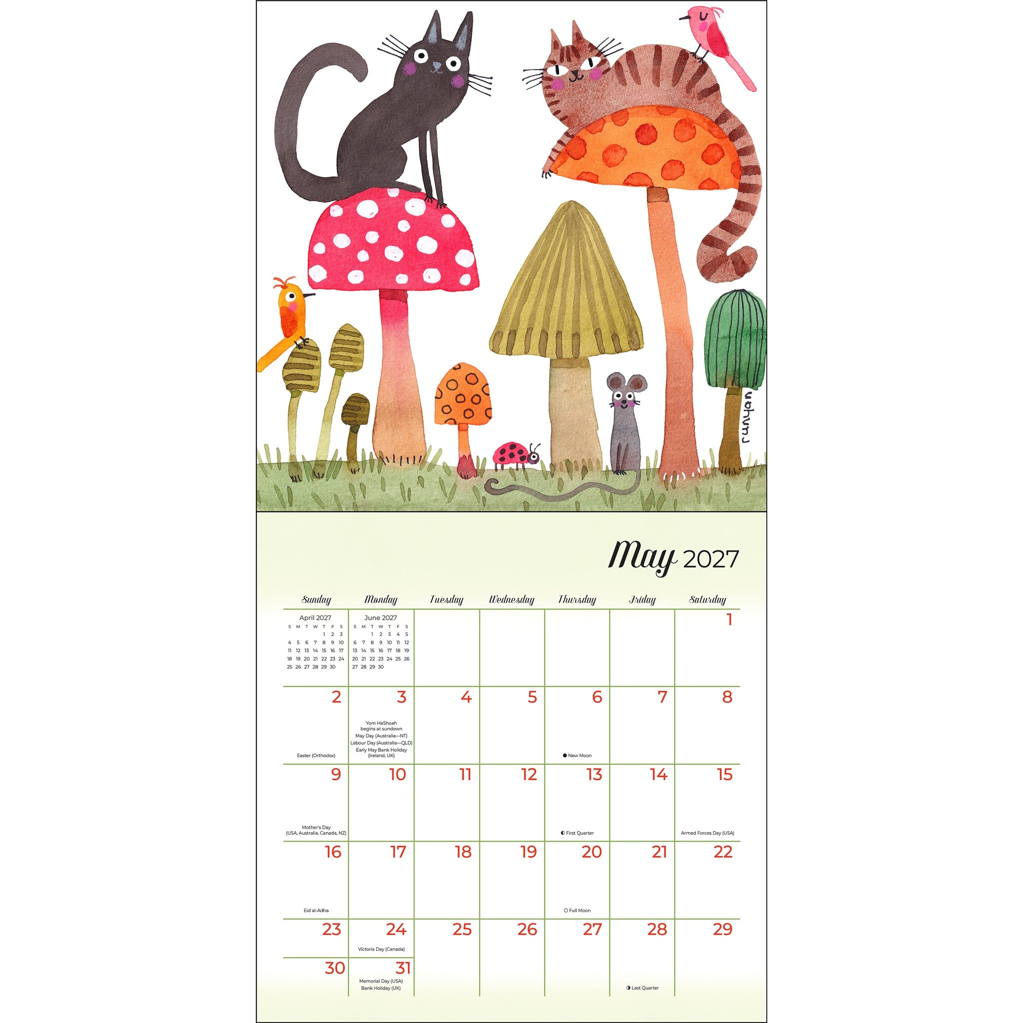 Feline 2027 Mini Calendar