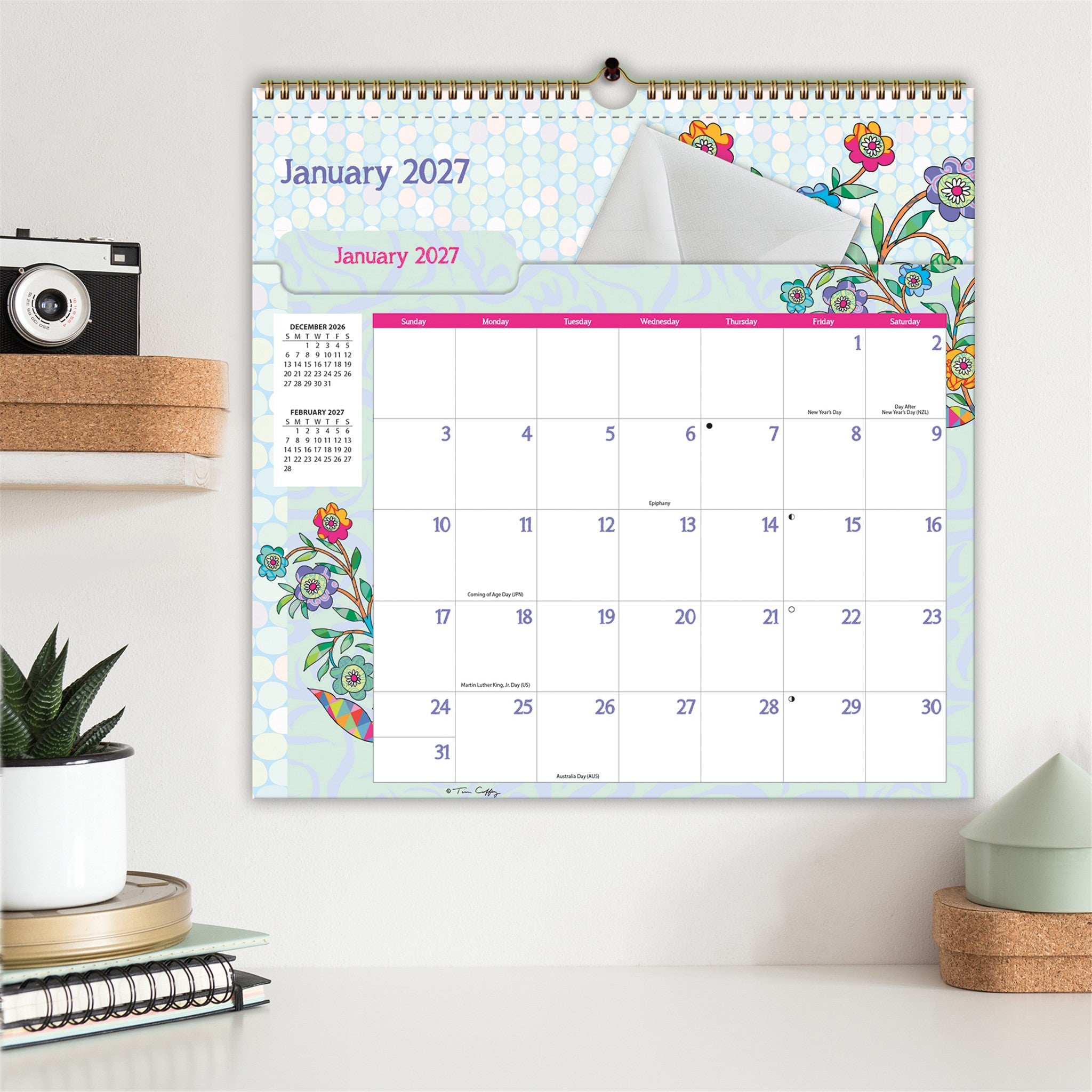 Ladybird File-It 2027 Wall Calendar