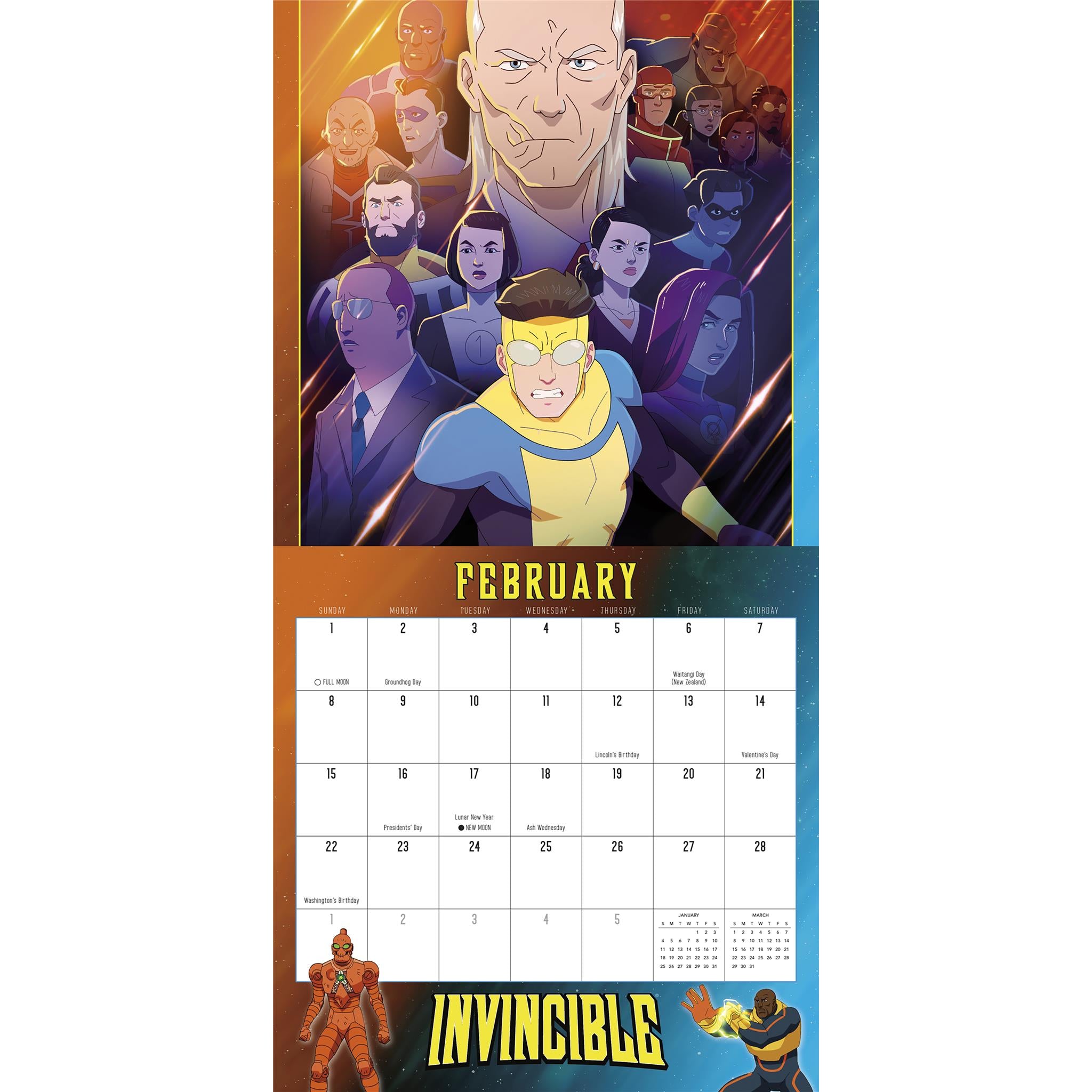 Invincible 2026 Wall Calendar - Online Only