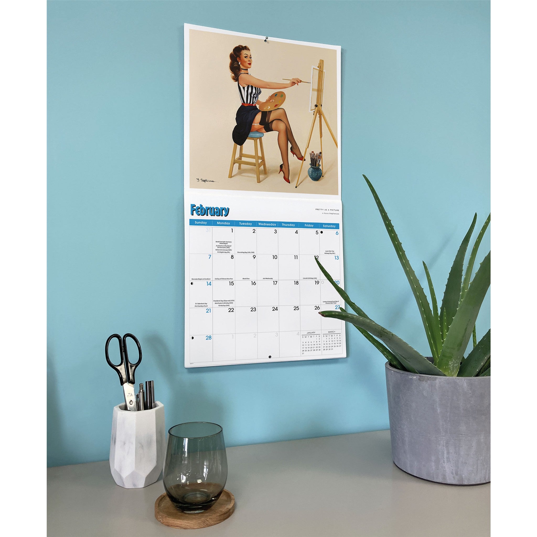 Pin Ups 2027 Wall Calendar