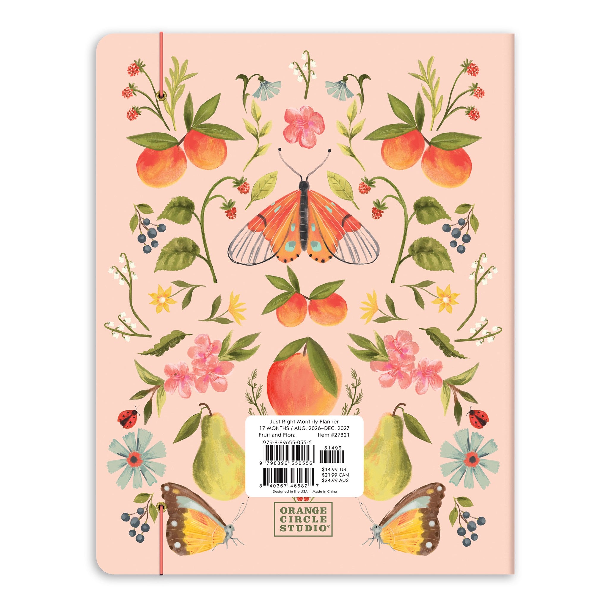 Fruit and Flora Just Right 2026-2027 Monthly Planner