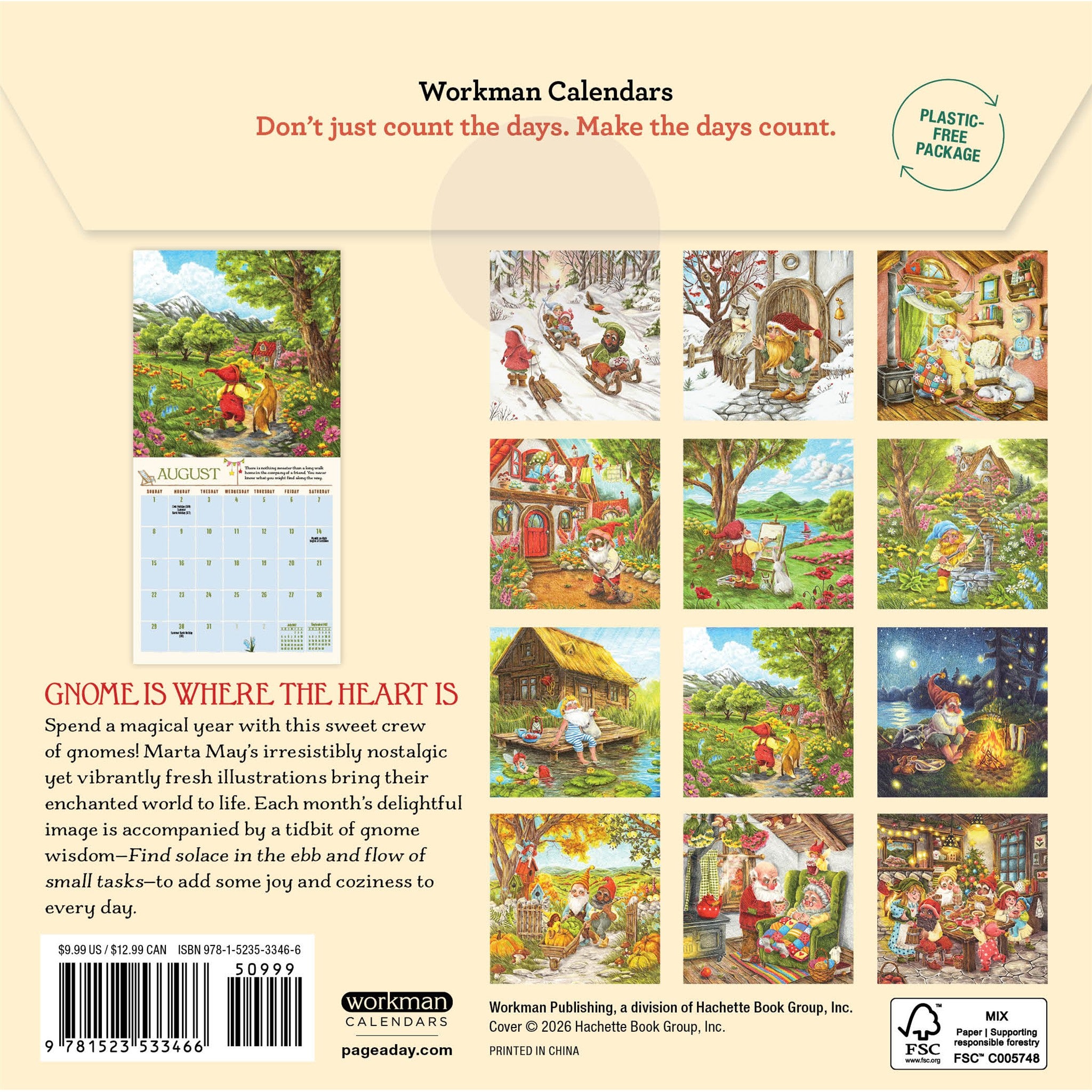 Gnome Life 2027 Mini Calendar - Online Only