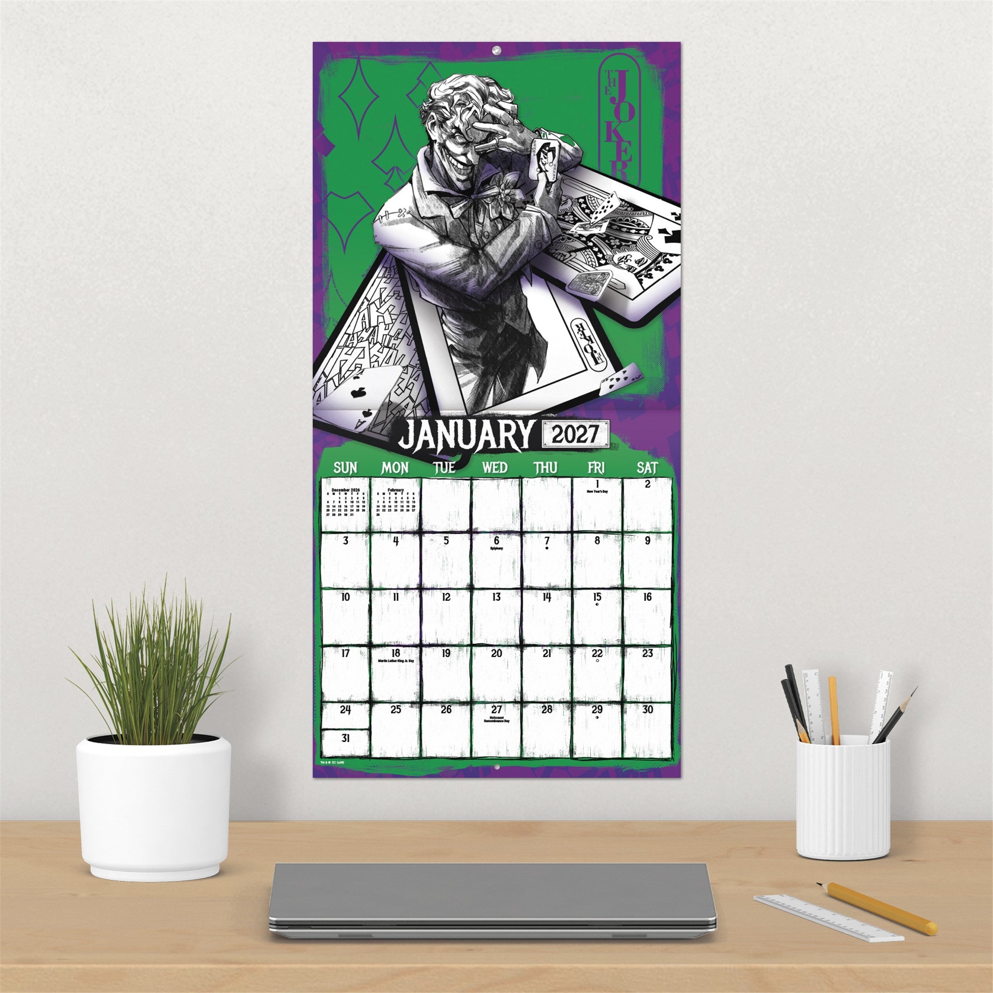 Joker 2027 Wall Calendar