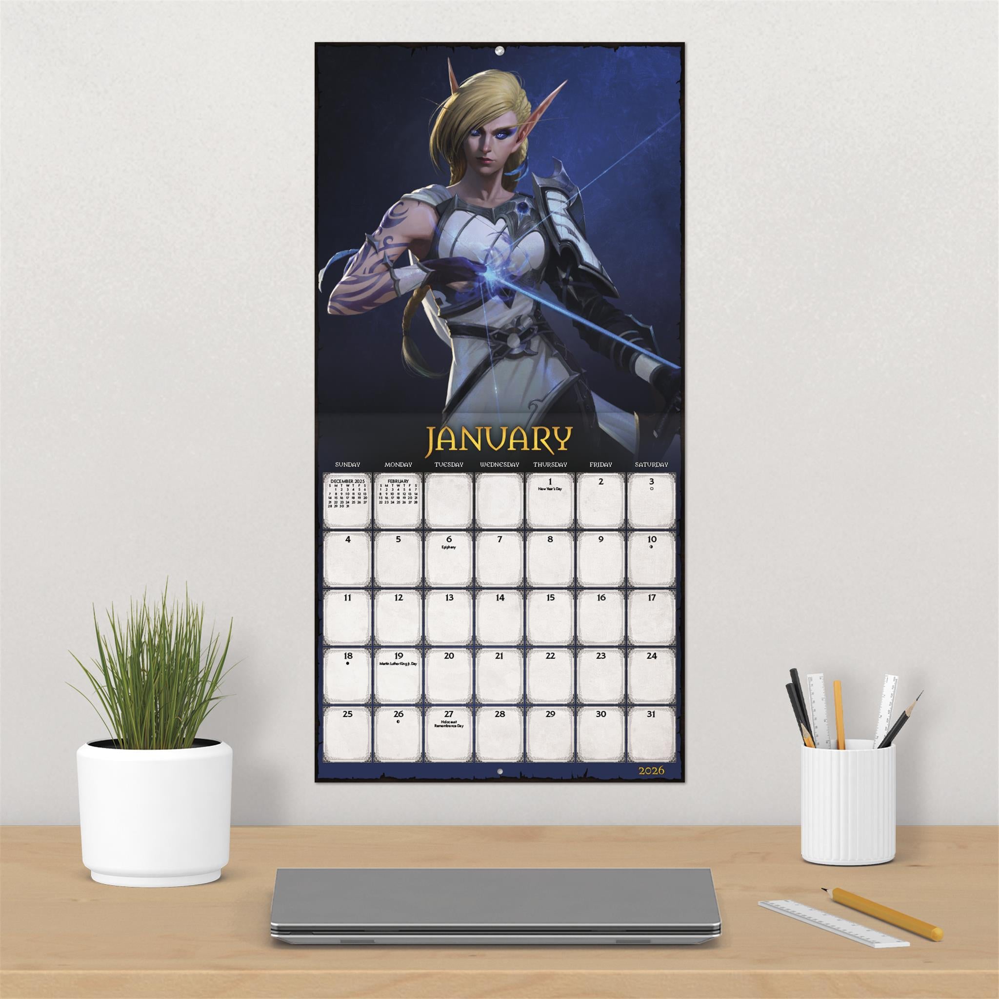 World Of Warcraft 2026 Wall Calendar