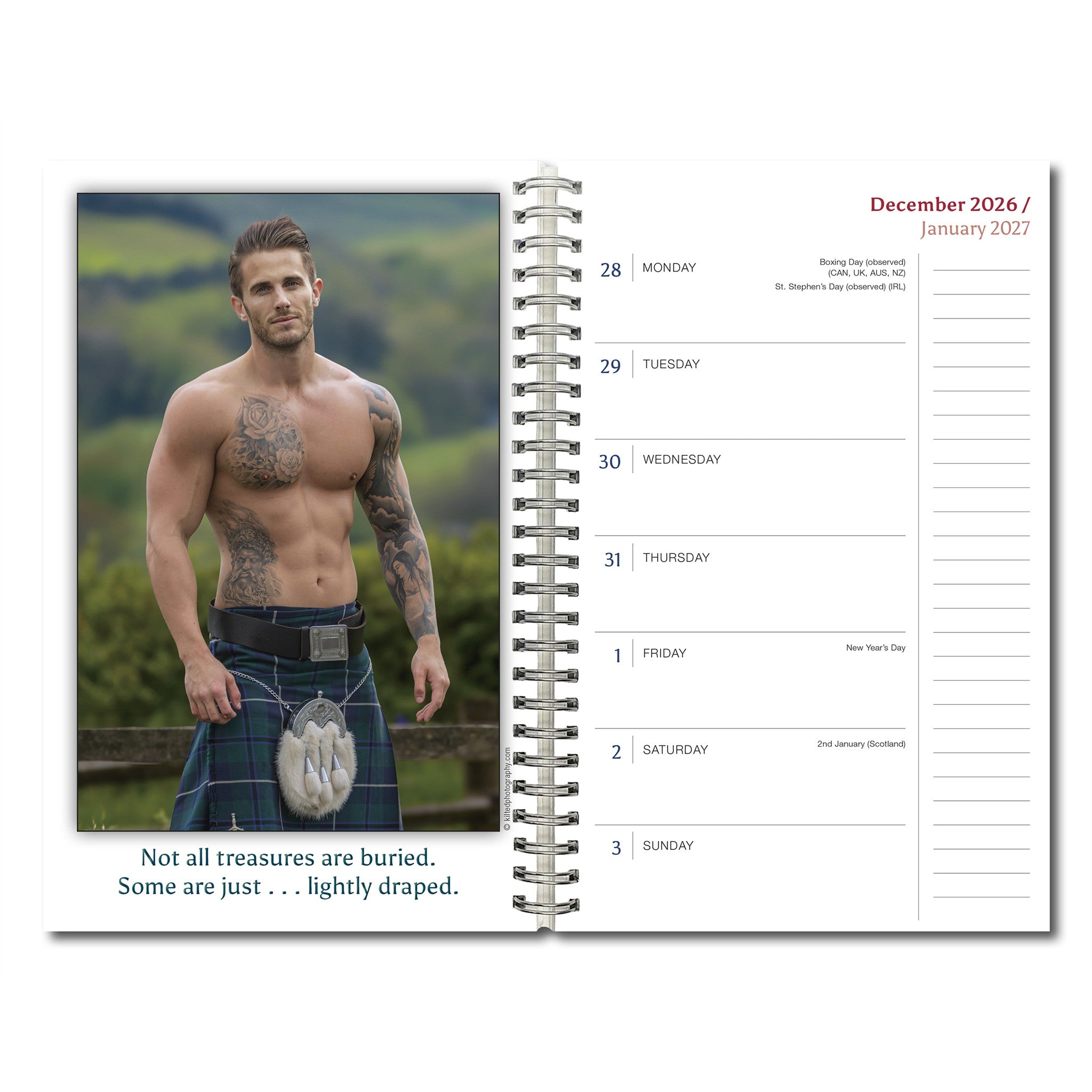 Kilty Pleasures 2027 Engagement Calendar