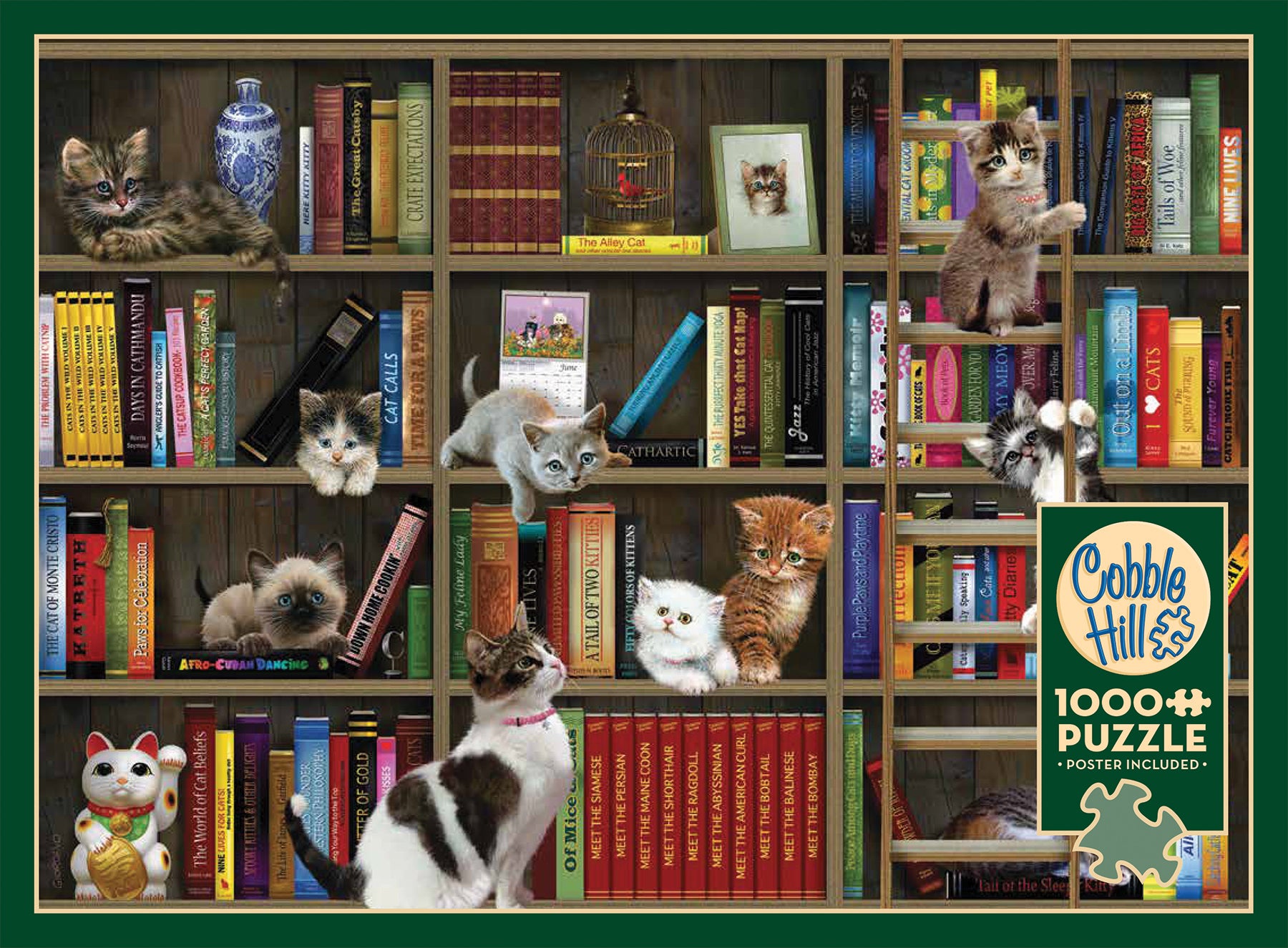 Kitty Librarians Exclusive 1000 Piece Puzzle