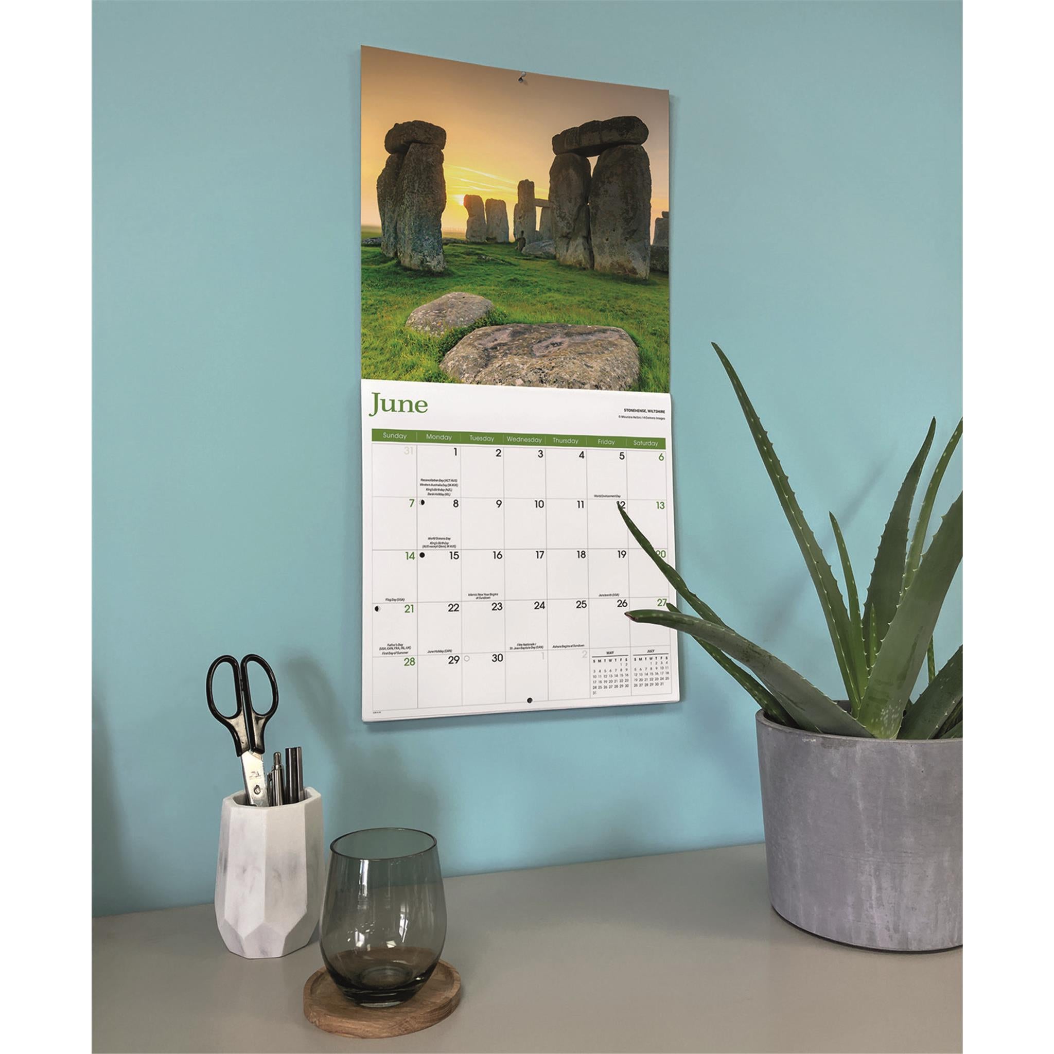 England 2026 Wall Calendar