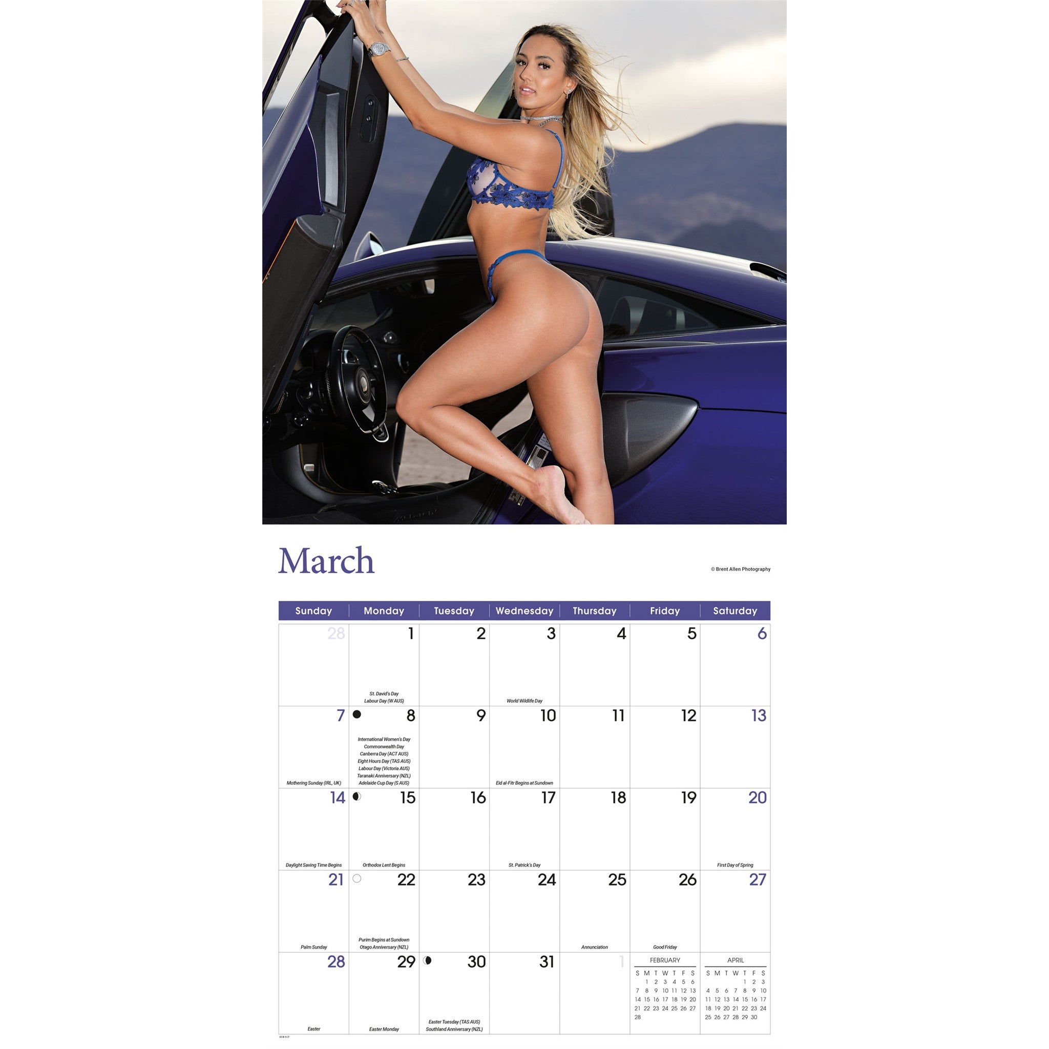 Lingerie 2027 Wall Calendar