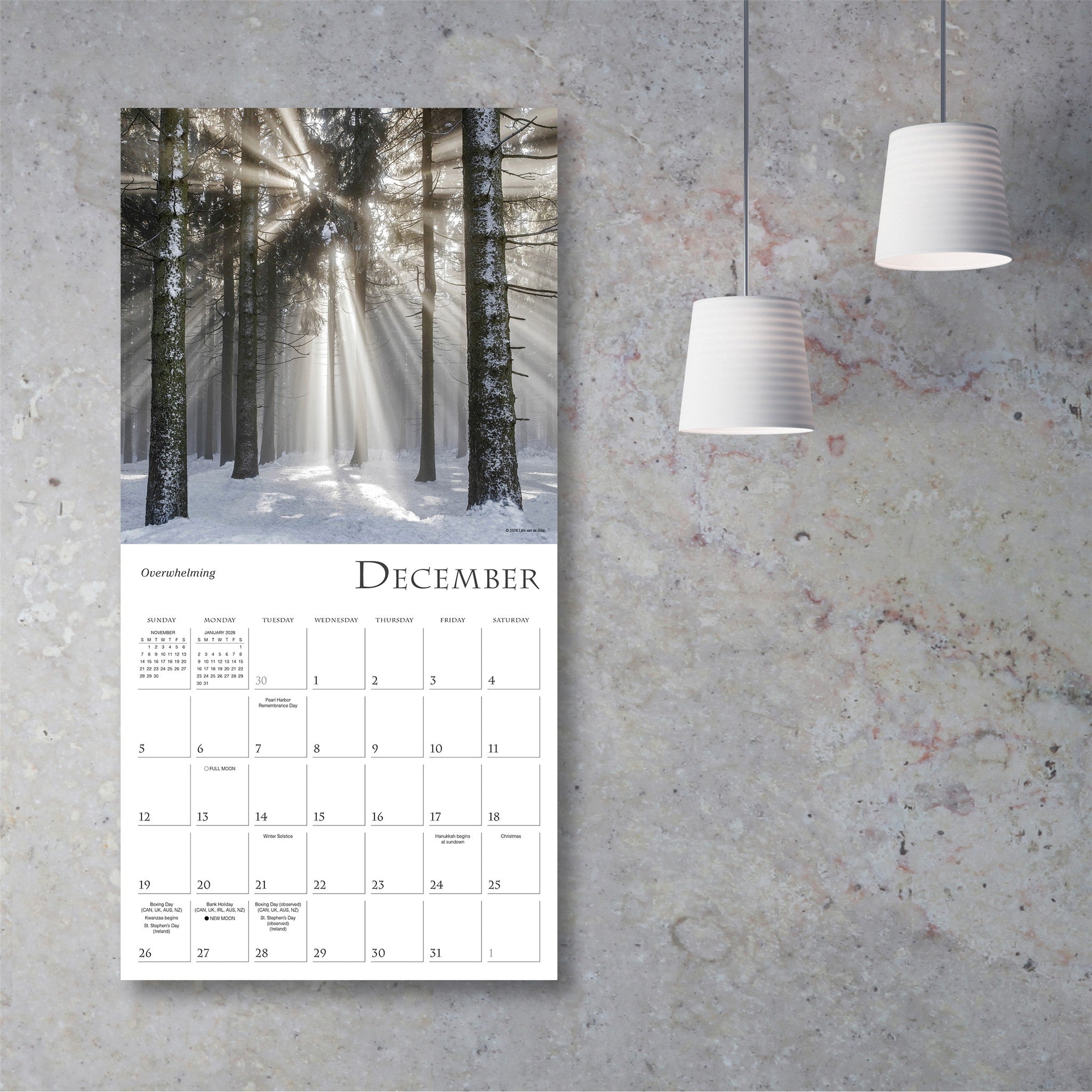 Enchanted Pathways 2027 Wall Calendar