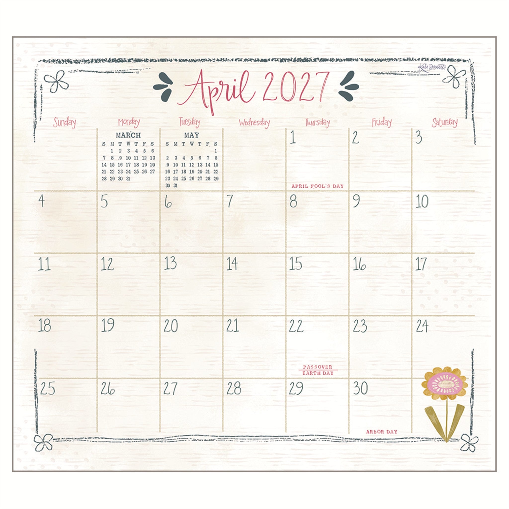 Tea Time 2027 Wall Calendar