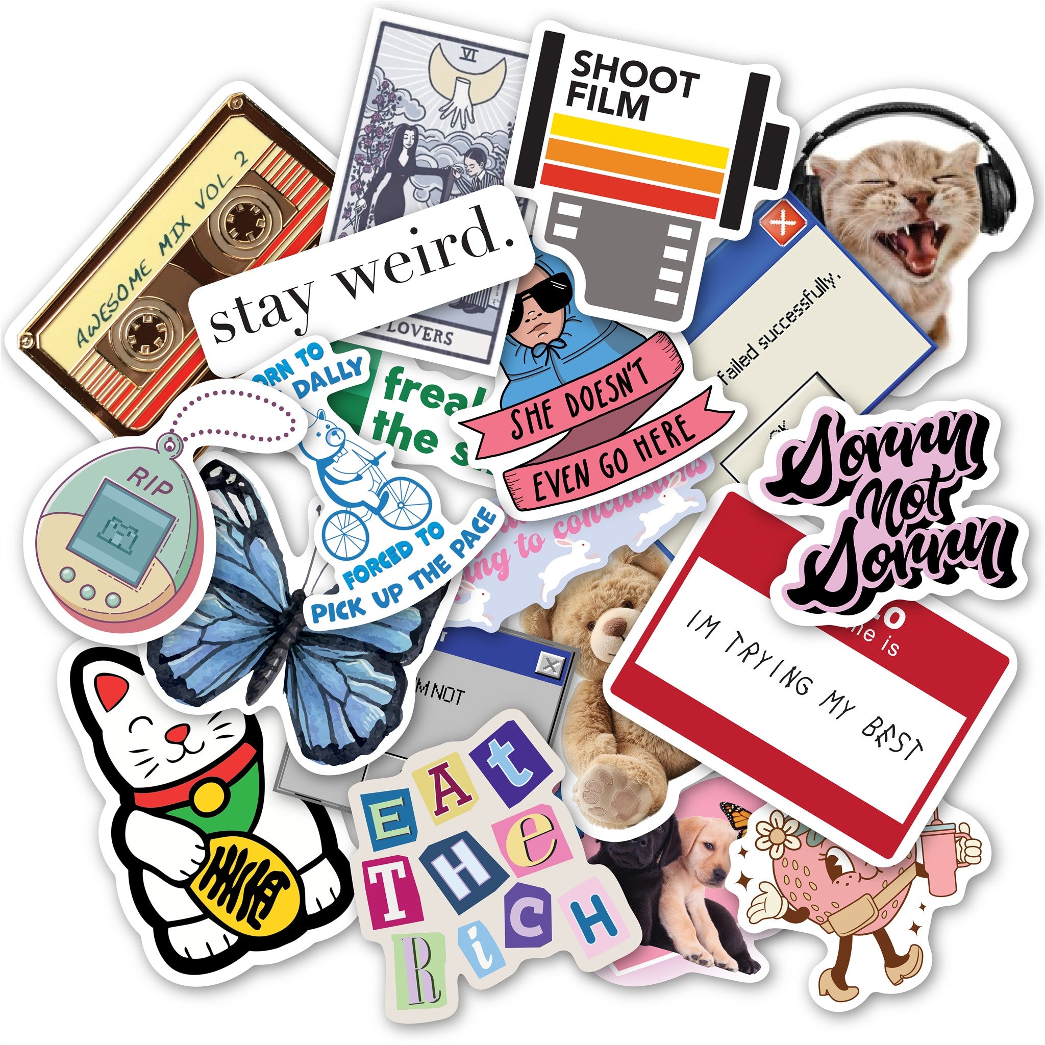 Nostalgia Mystery Pack 20 Vinyl Stickers