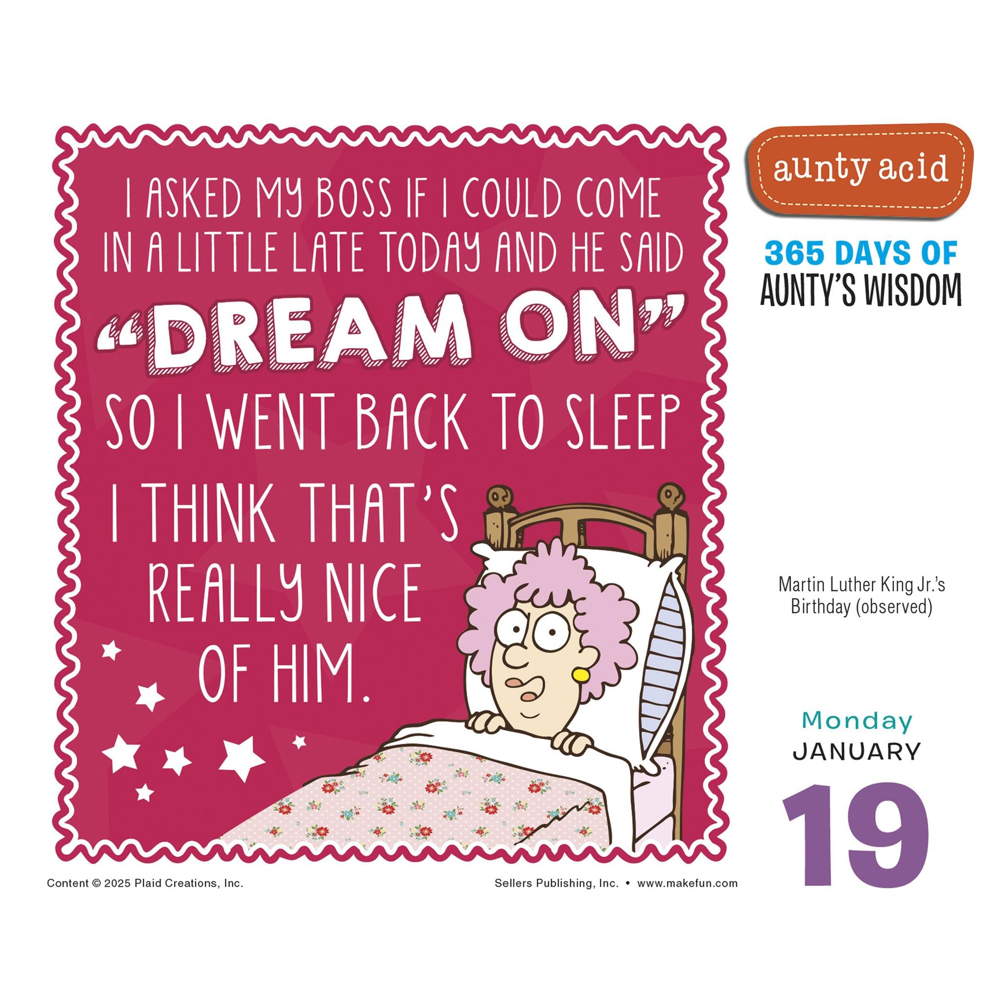Aunty Acid 2026 Box Calendar