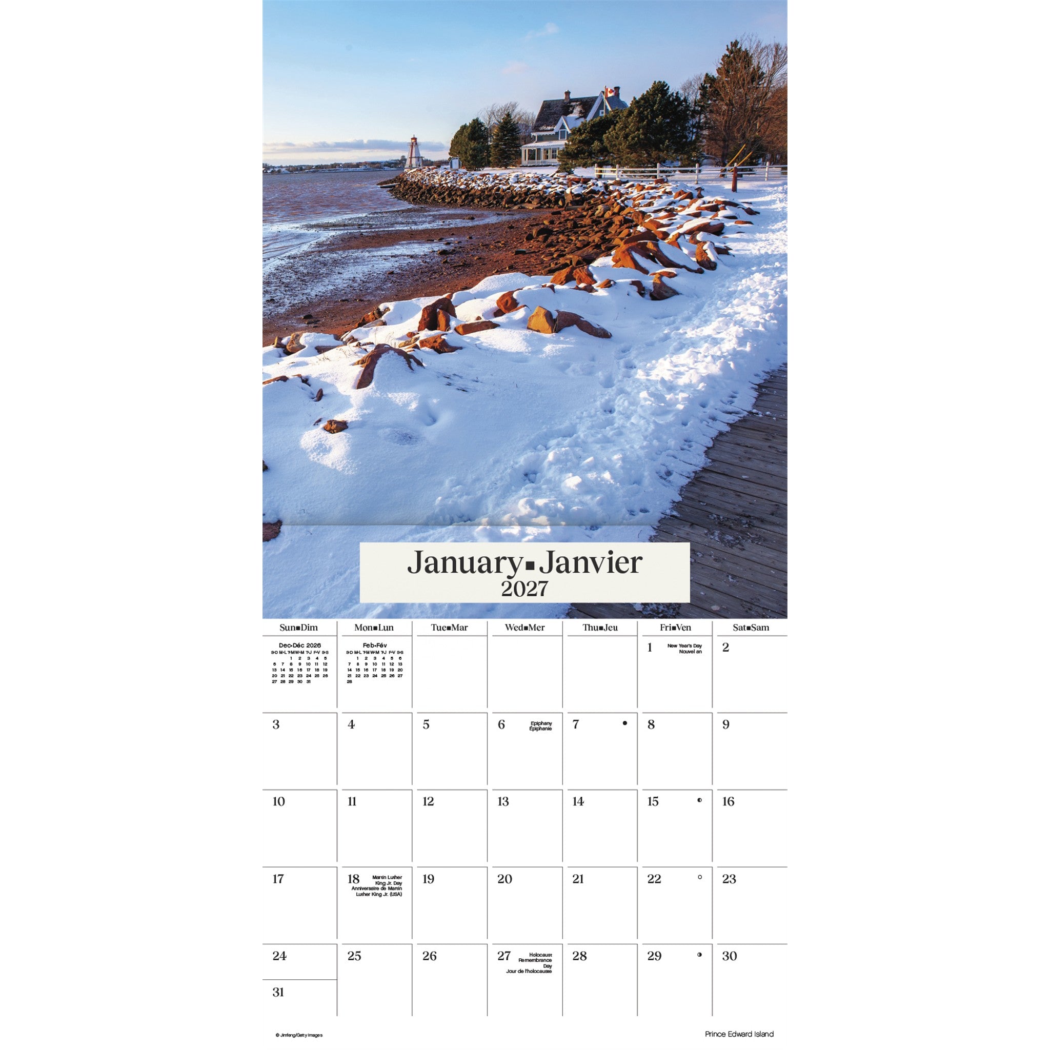 Atlantic Canada / Canada Atlantique 2027 Wall Calendar - Online Only