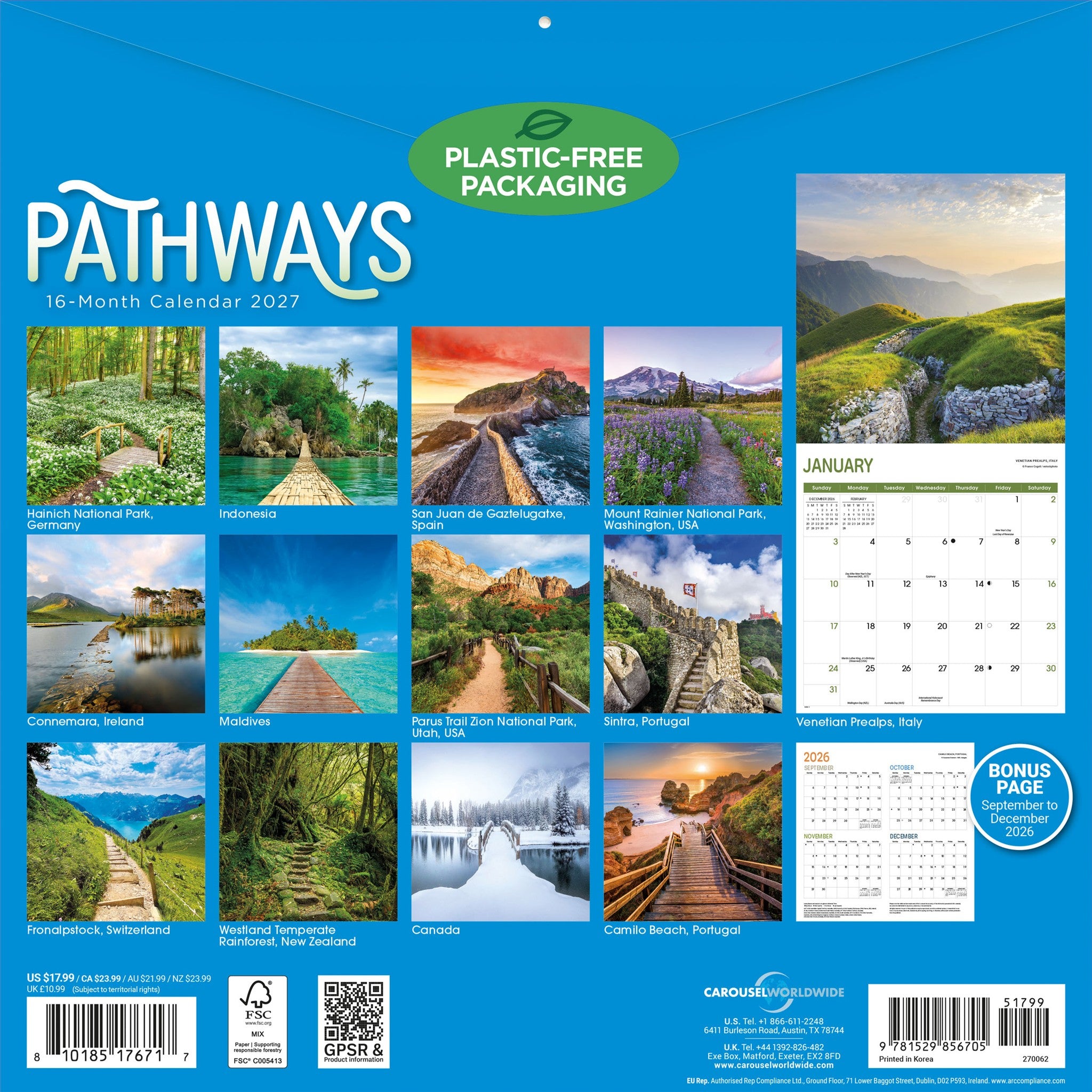 Pathways 2027 Wall Calendar