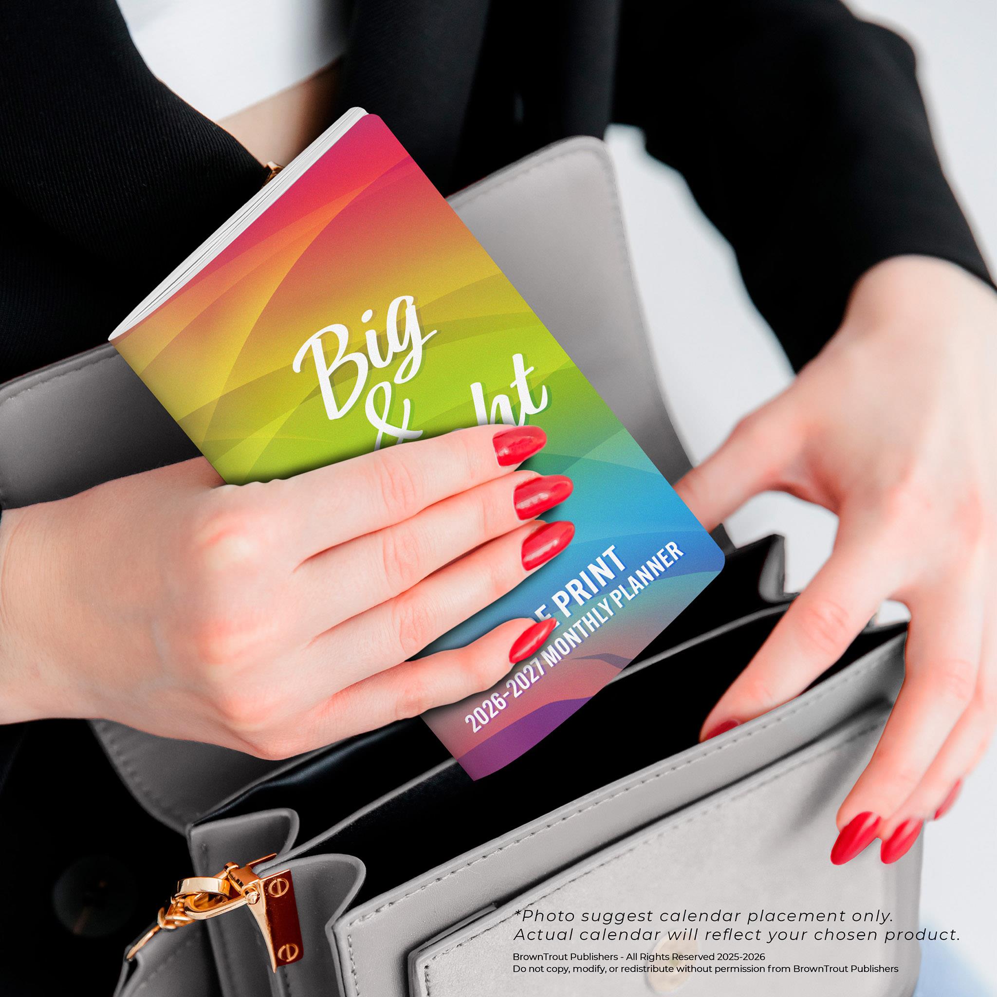 Big And Bright Large Print 2026 2 Yr Pocket Planner Calendar - Online Exclusive