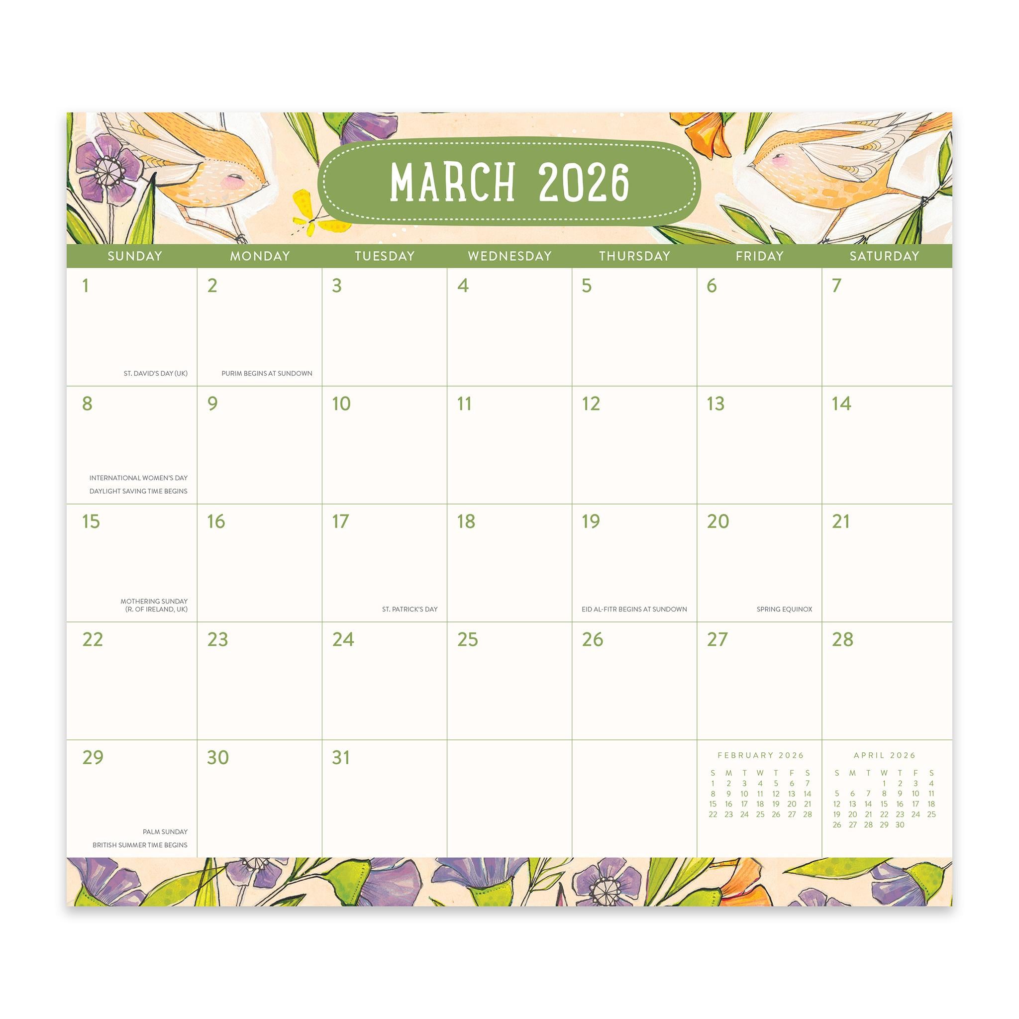 Where Love Grows 2025-2026 Exclusive Mini Magnetic Pad Calendar