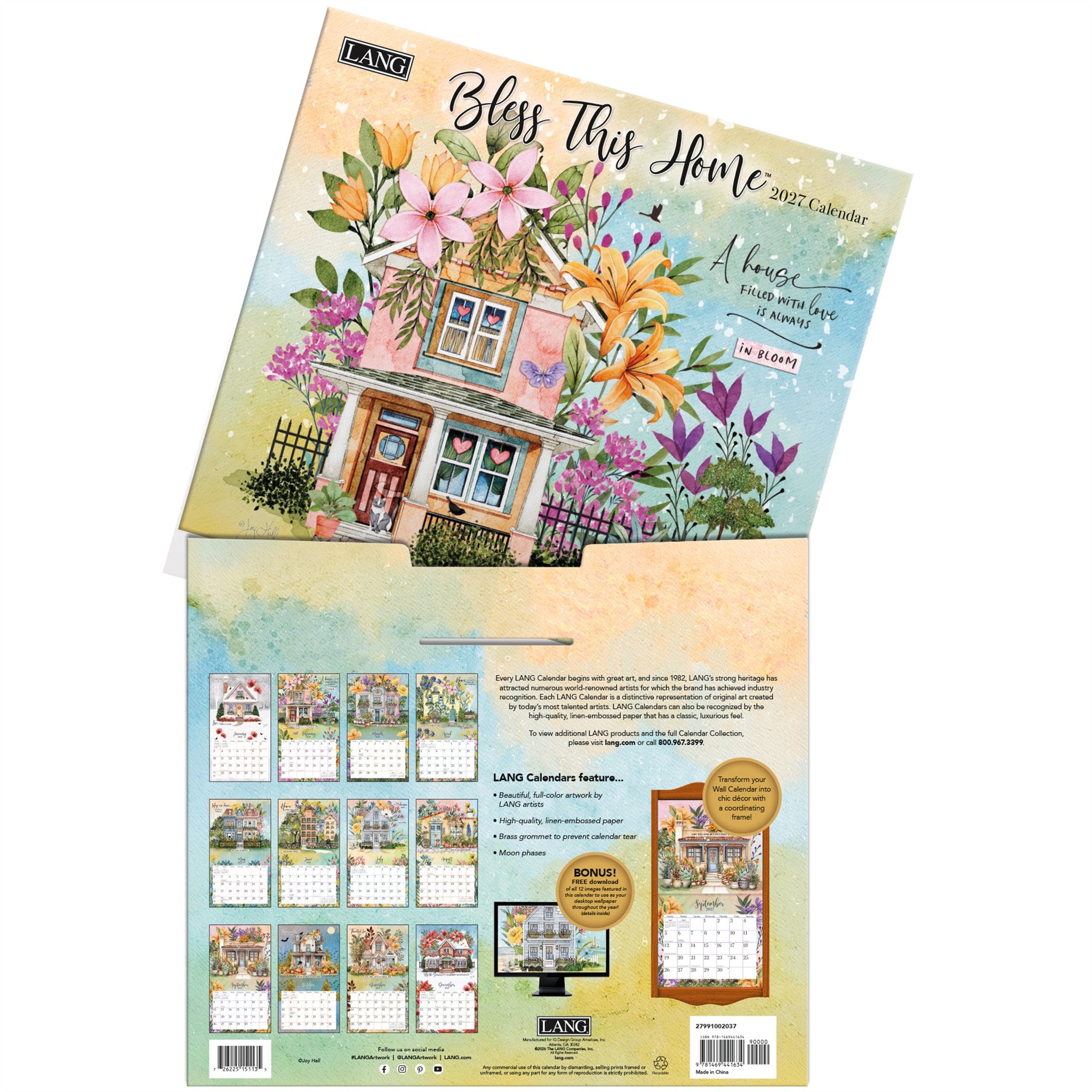 Bless This Home 2027 Wall Calendar - Online Only
