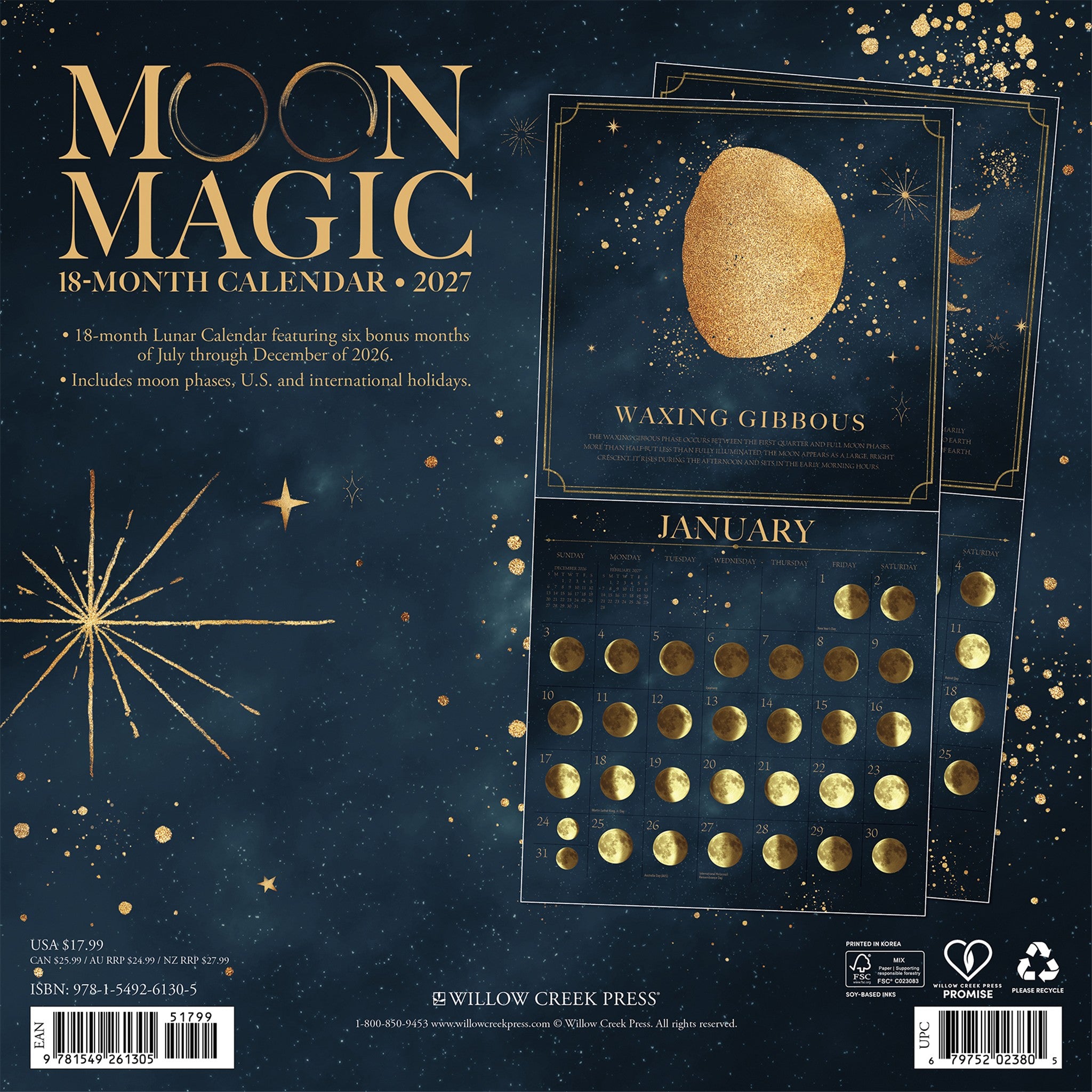 Moon Magic 2027 Wall Calendar - Online Only