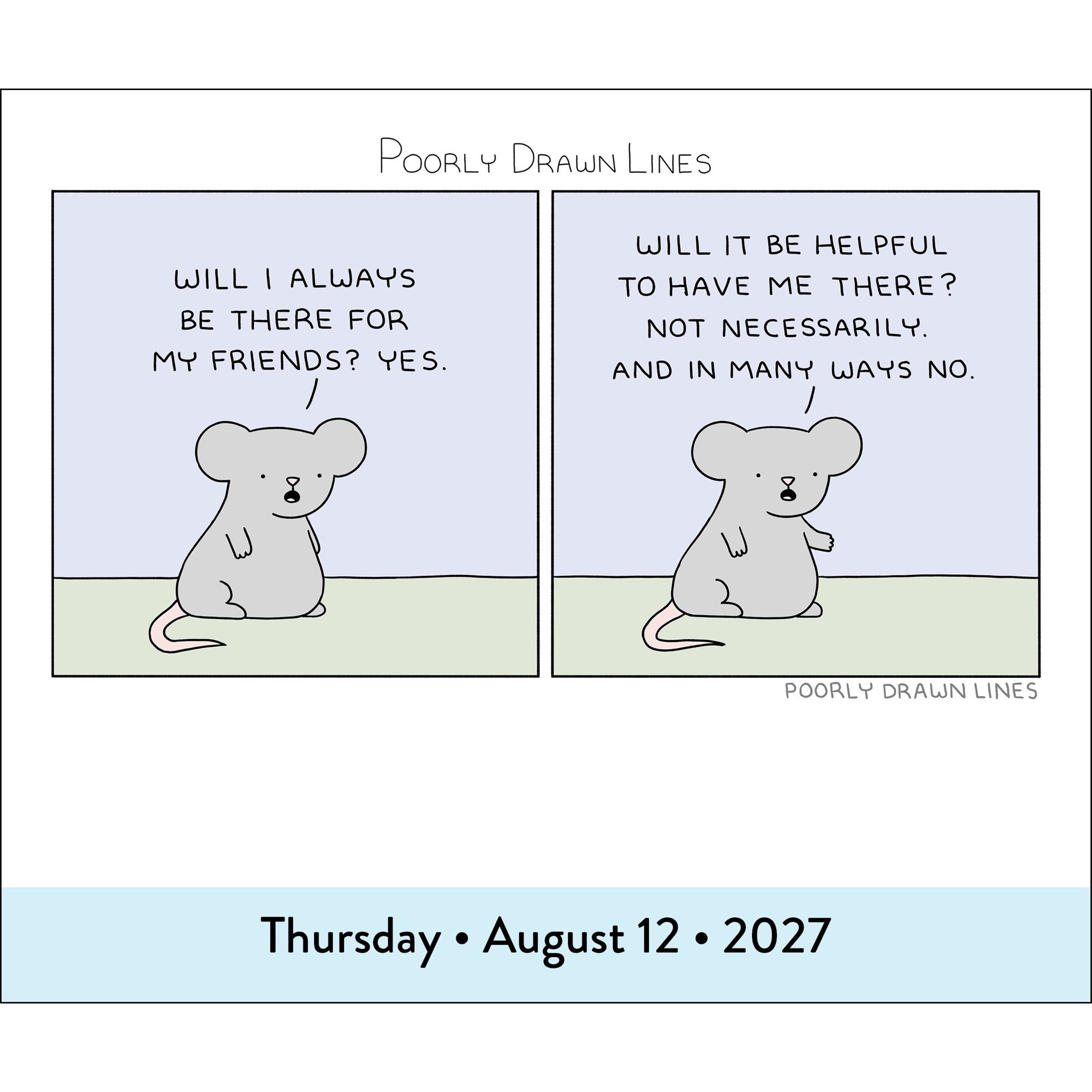 Poorly Drawn Lines 2027 Box Calendar - Online Only
