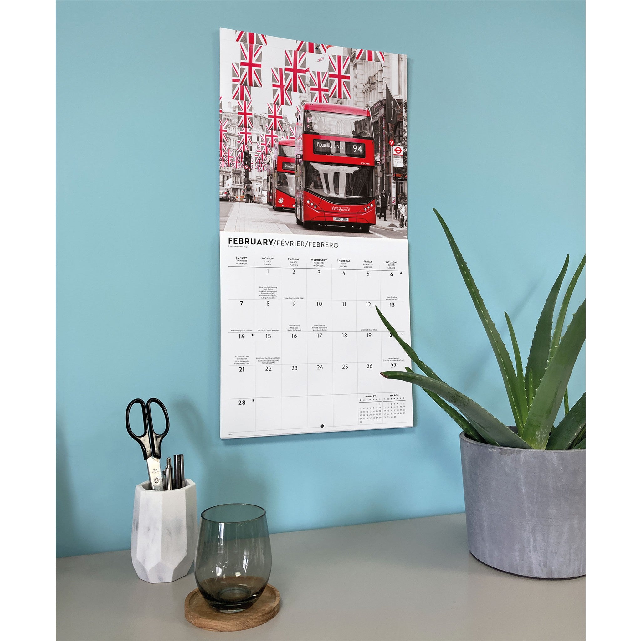 London Lux 2027 Wall Calendar