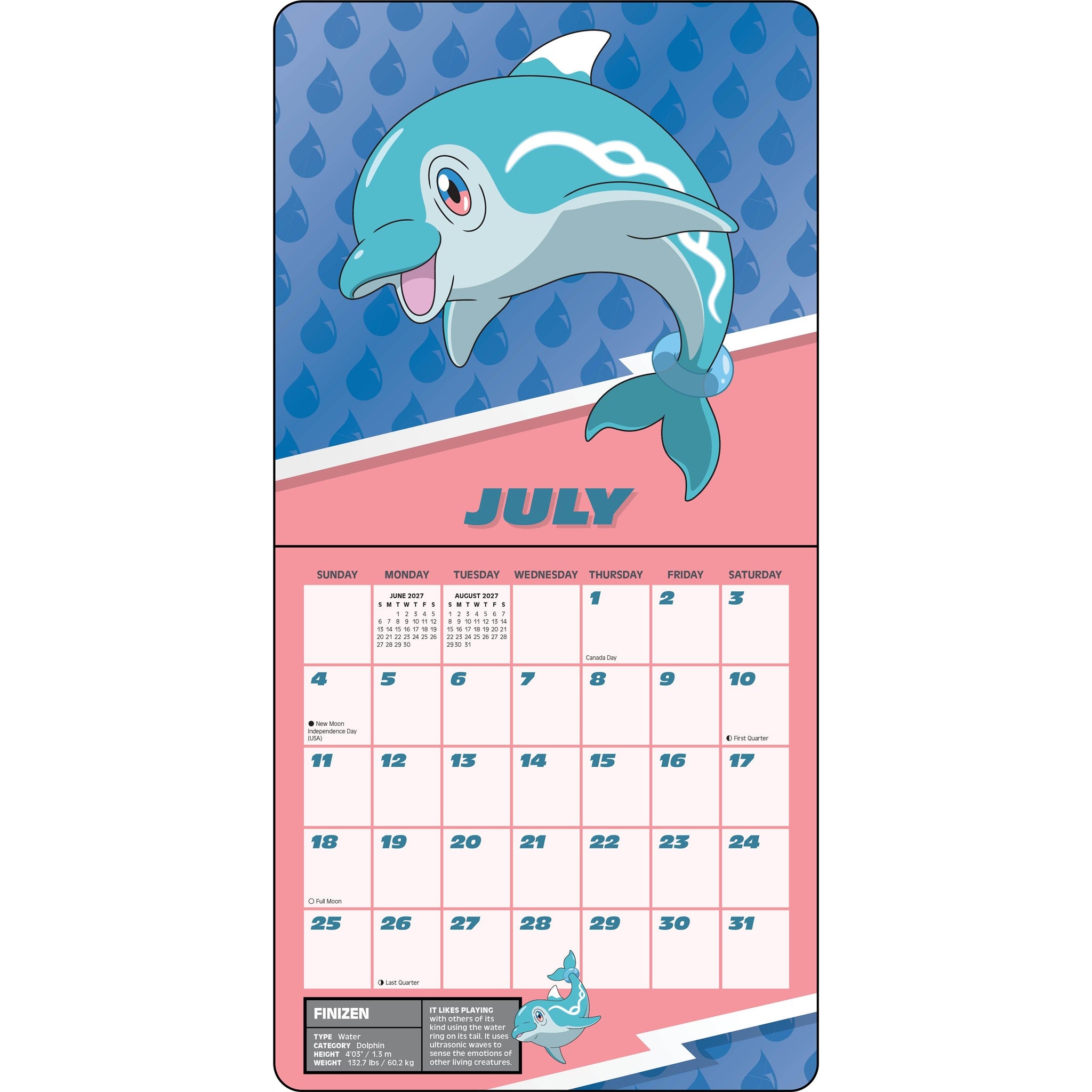 Pokémon 2027 Mini Calendar