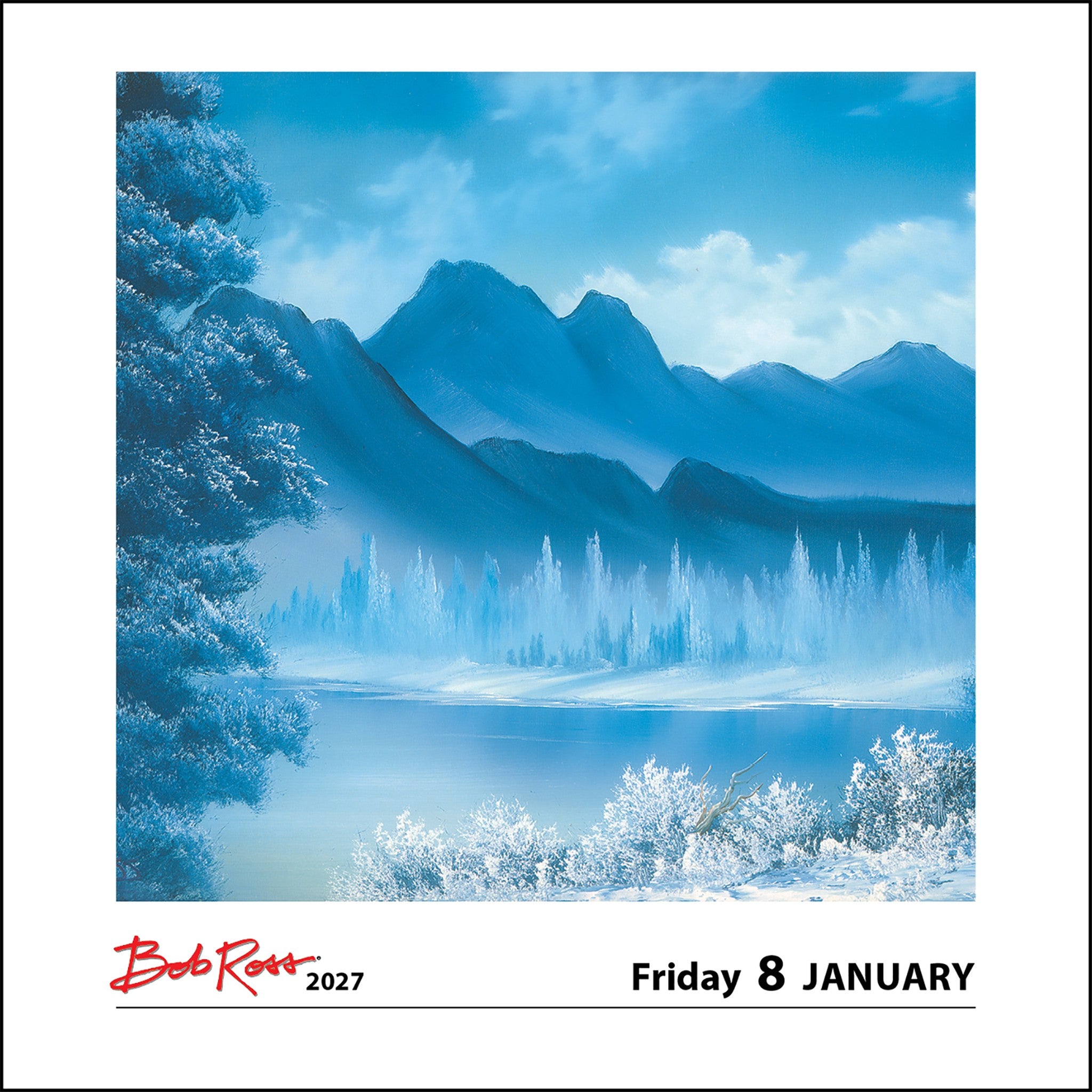 Bob Ross 2027 Box Calendar