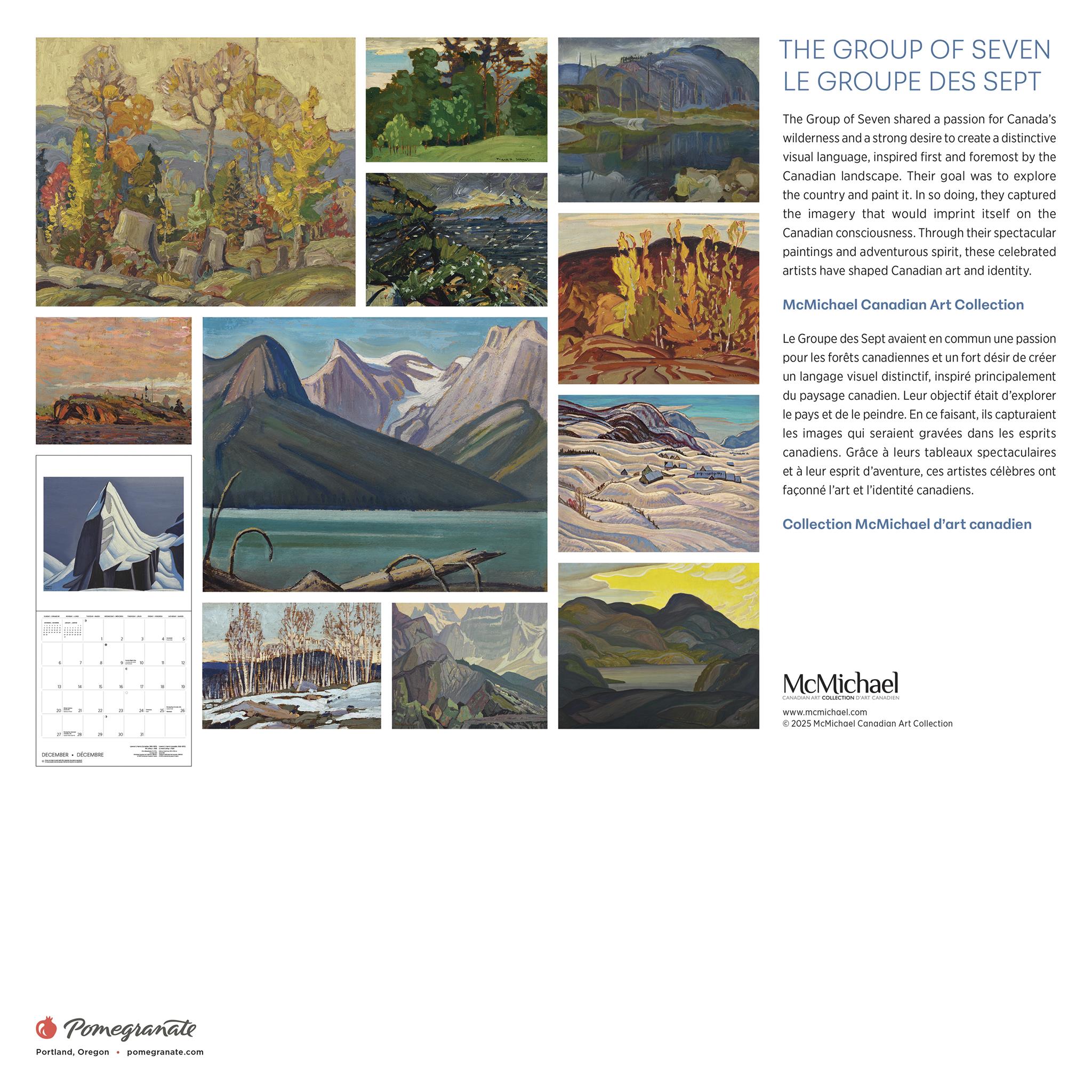 Group Of Seven 2026 Special Edition Wall Calendar with Print