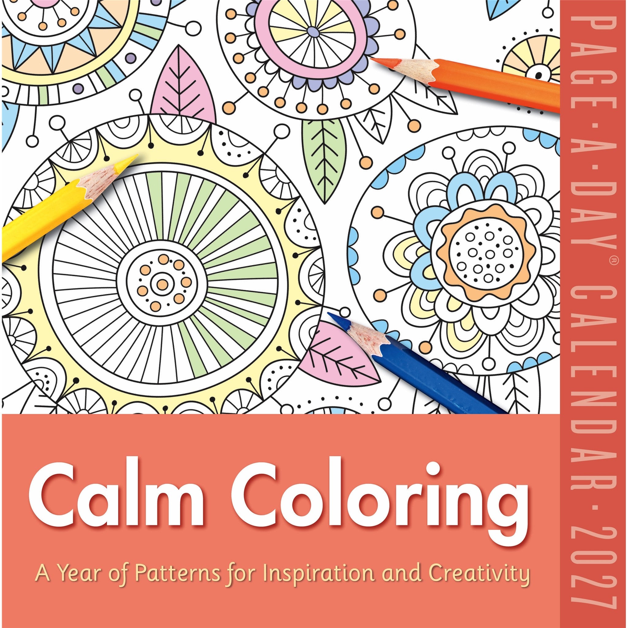 Calm Coloring 2027 Box Calendar - Online Only