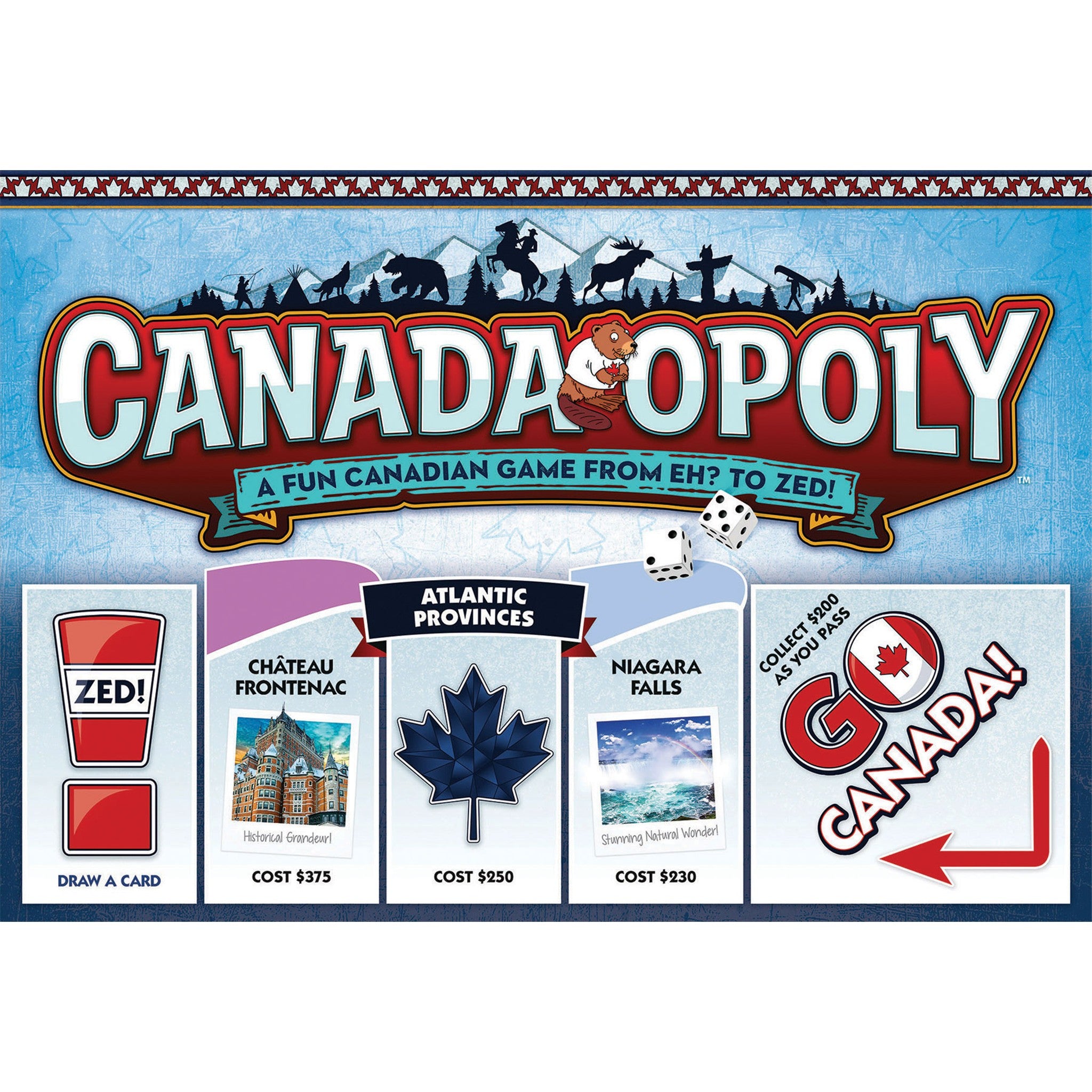 Canada Opoly Family Board Game - Calendar Club Canada