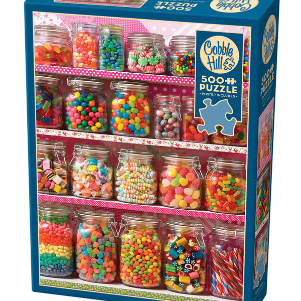 625012450317 Candy Shelf Jigsaw Puzzle (500 Piece) by Cobble Hill