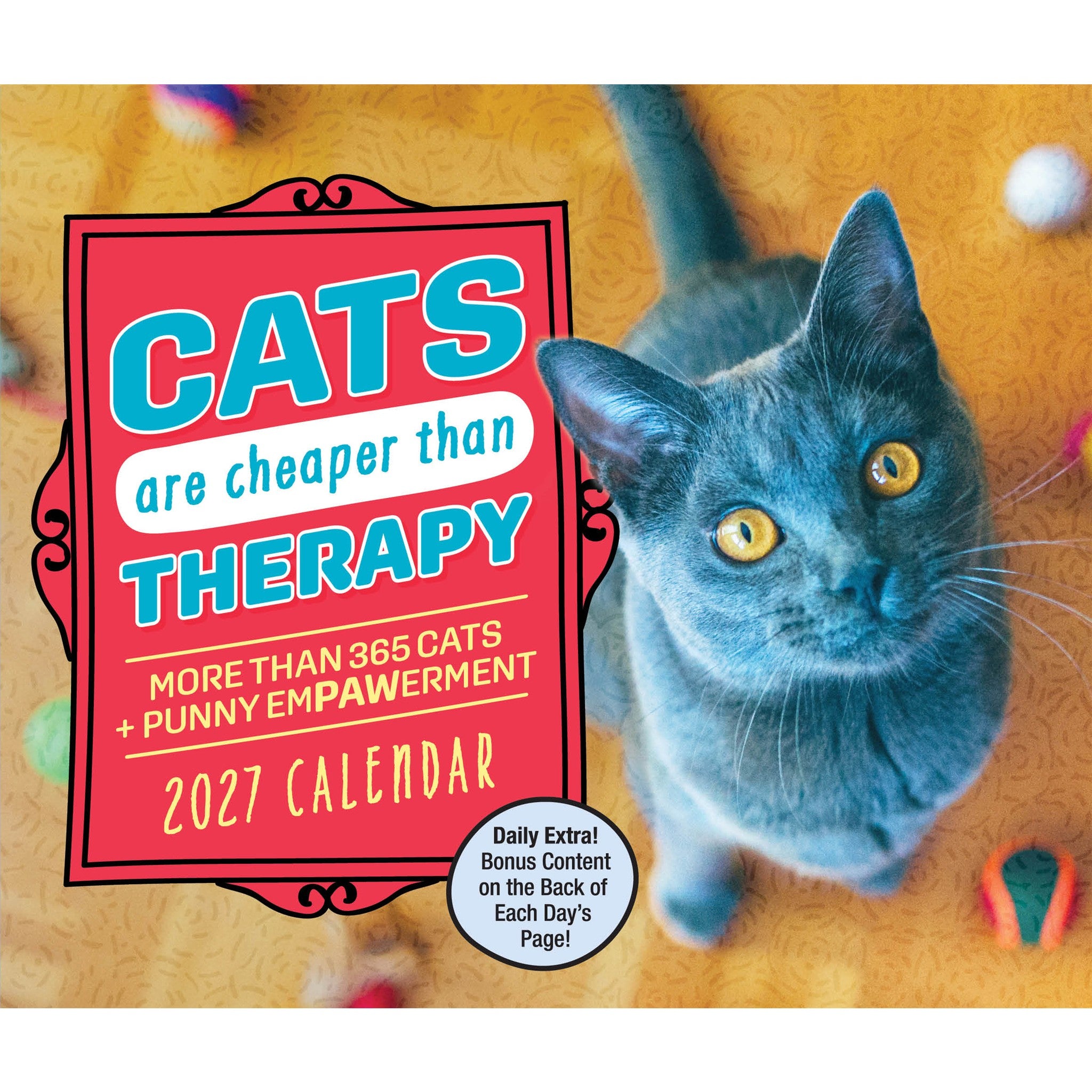 Cats Are Cheaper Than Therapy 2027 Box Calendar - Online Only