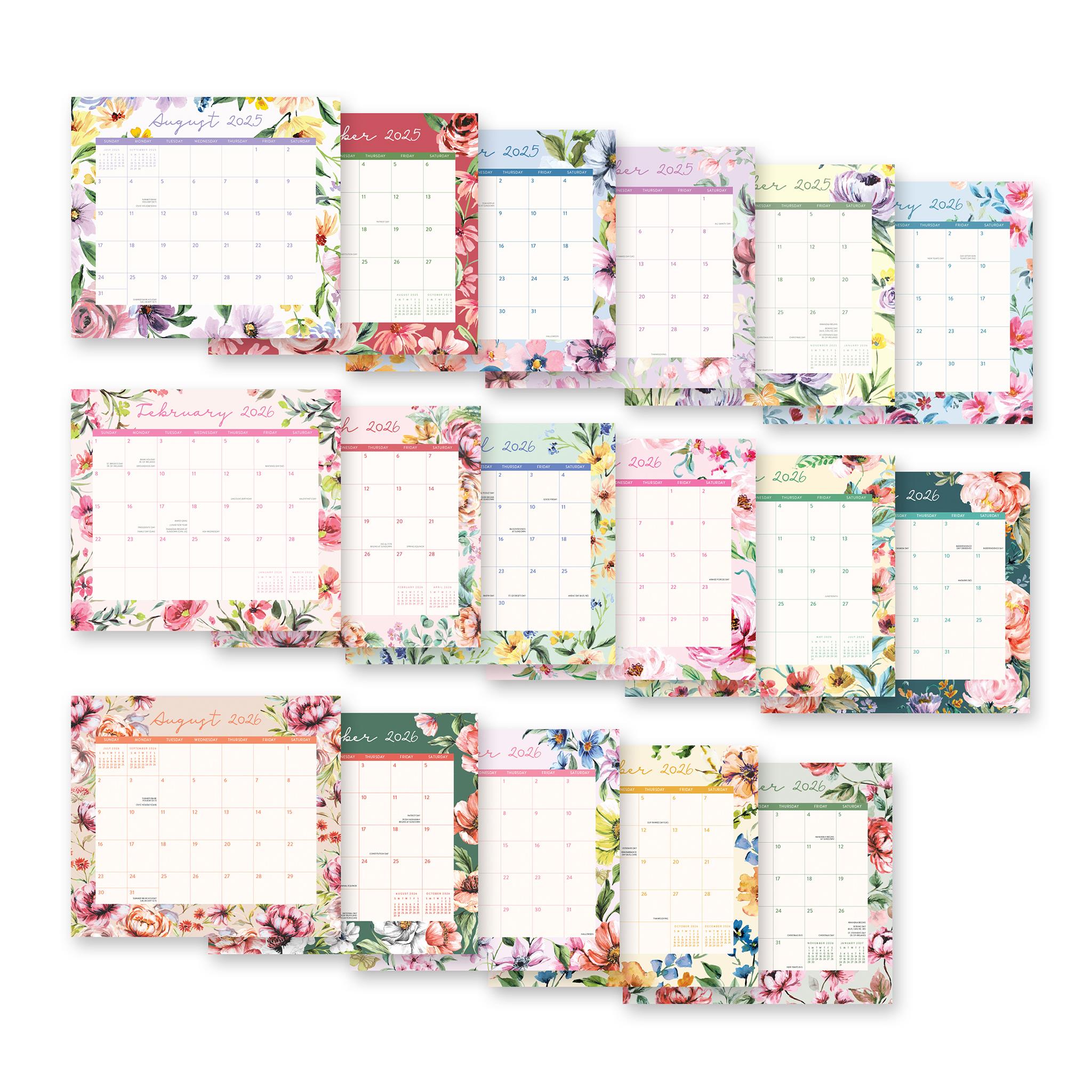 Bella Flora 2025-2026 Exclusive Mini Magnetic Pad Calendar