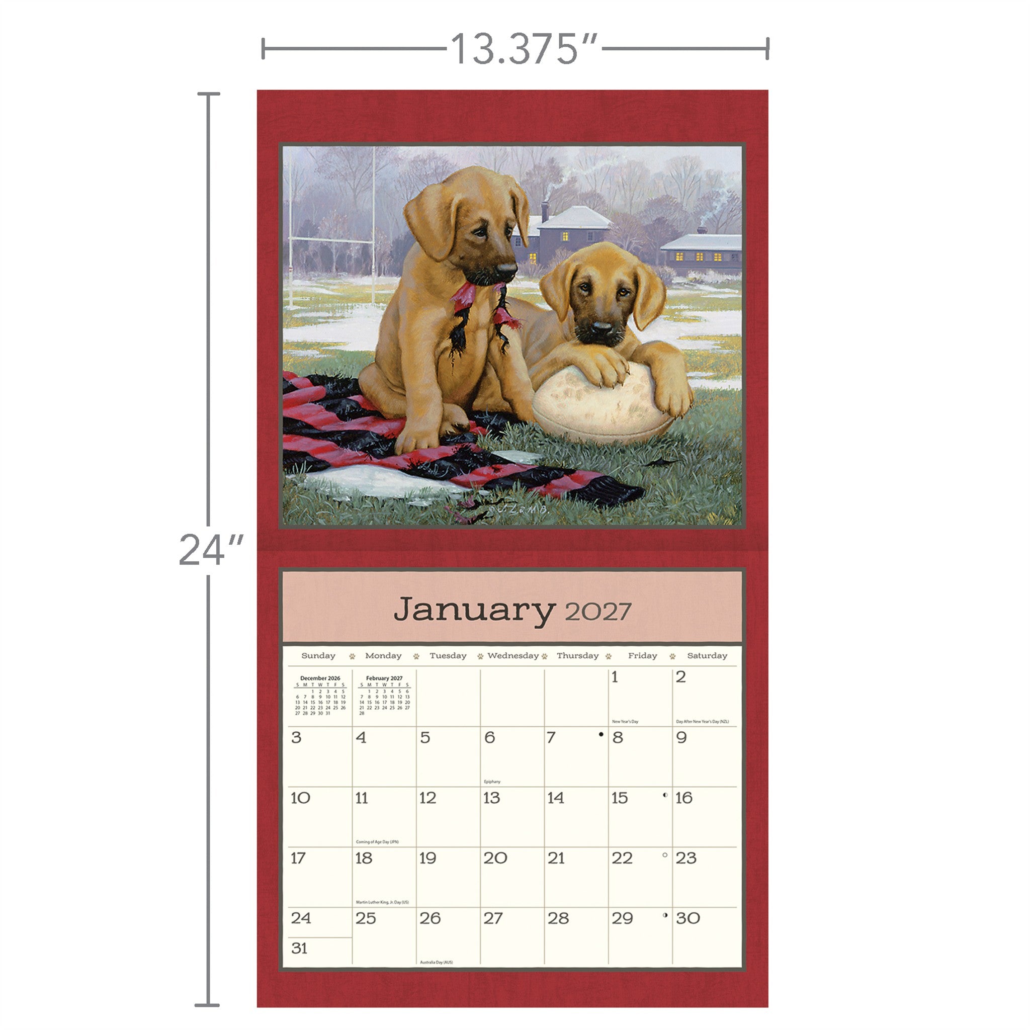Puppy 2027 Wall Calendar - Online Only