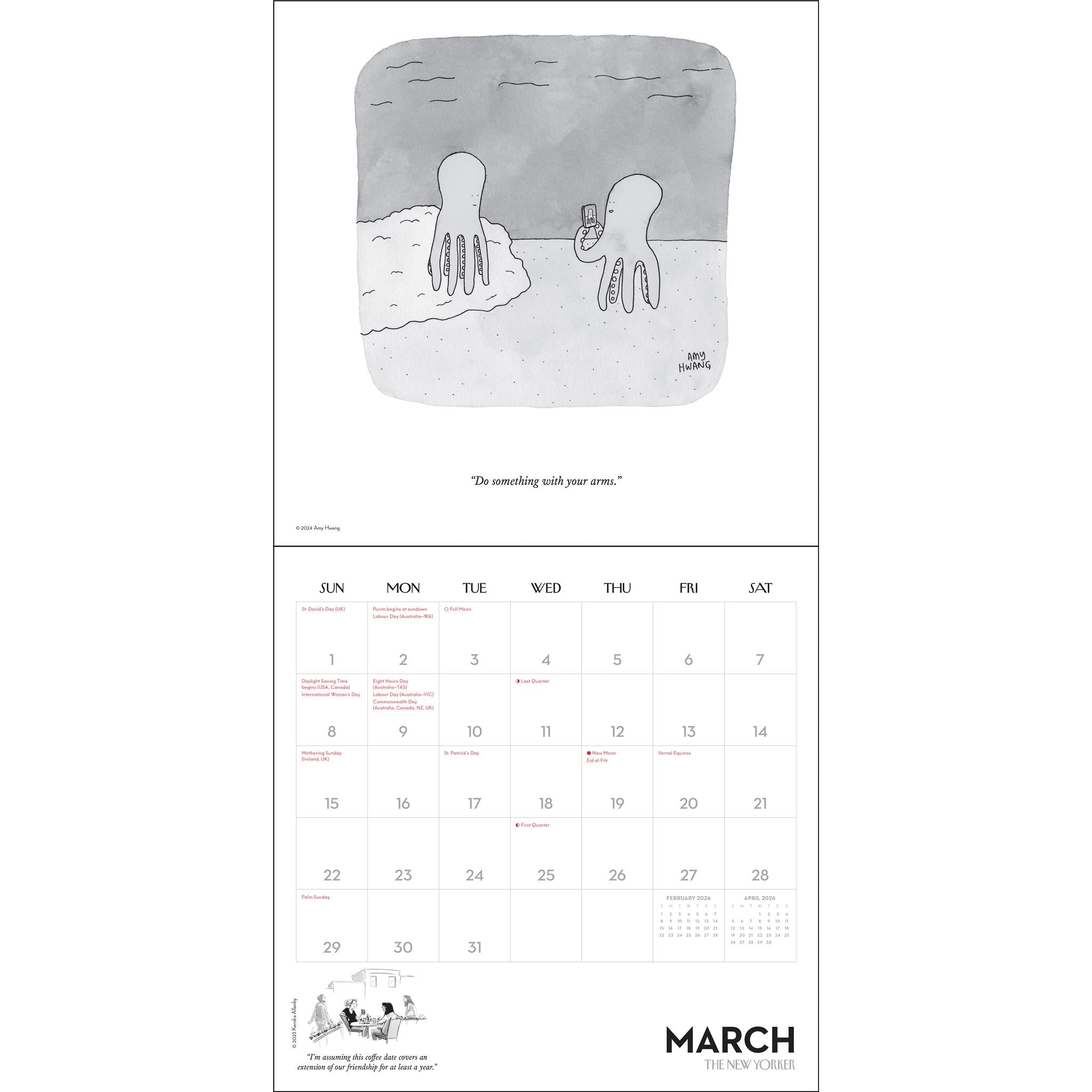Cartoons From The New Yorker 2026 Wall Calendar - Online Only