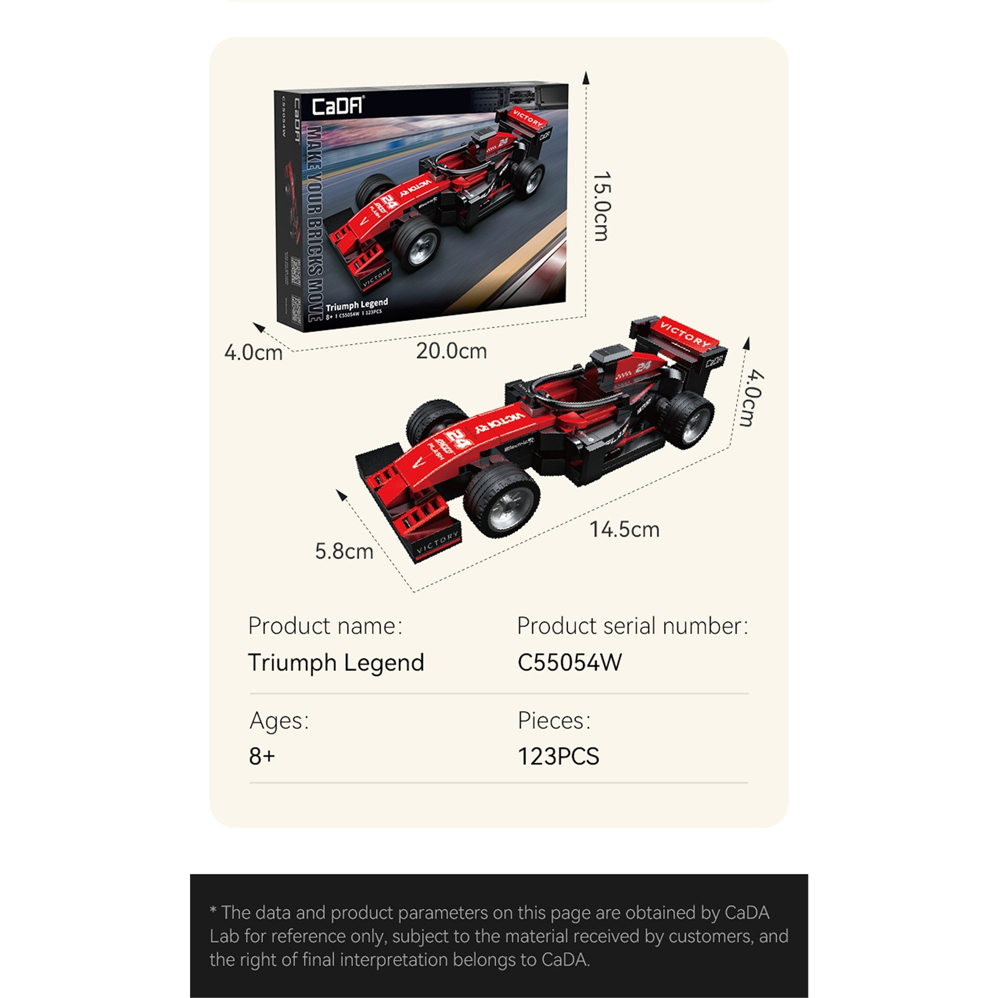Red Triumph Legend 123 Pieces
