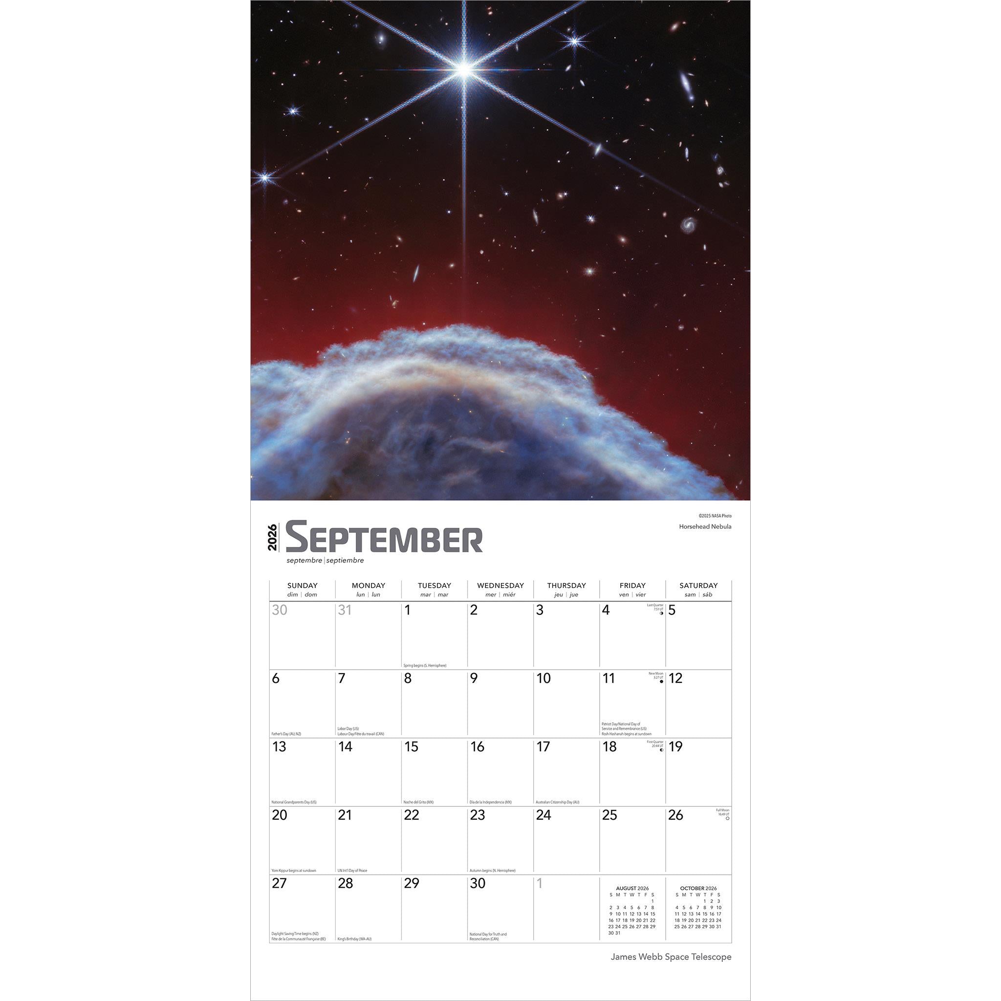 James Webb Space Telescope 2026 Wall Calendar - Online Only