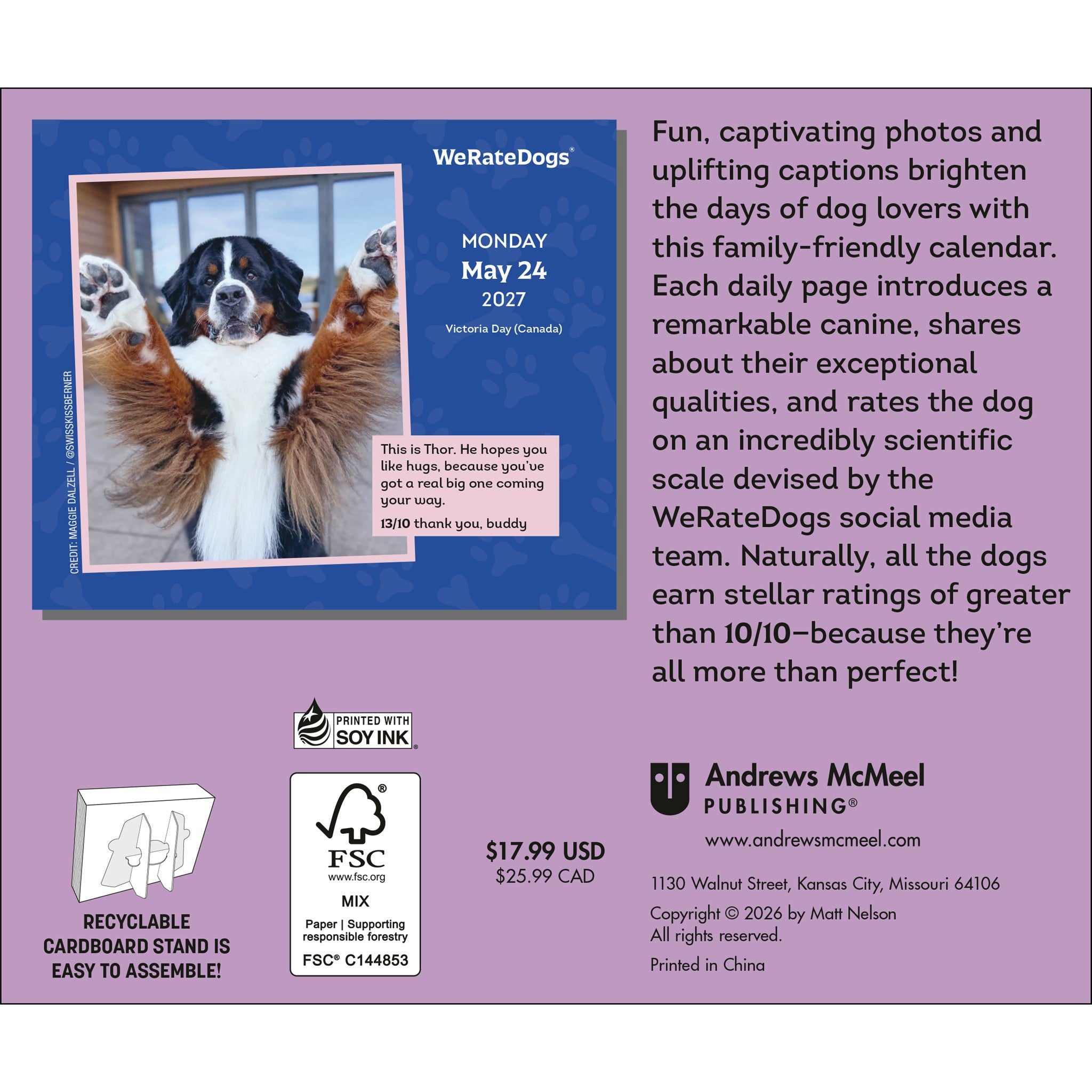 WeRateDogs 2027 Box Calendar