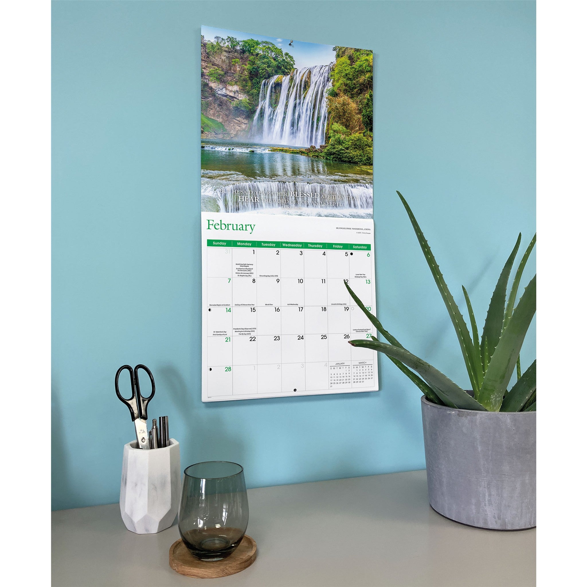 Bible Verses 2027 Wall Calendar