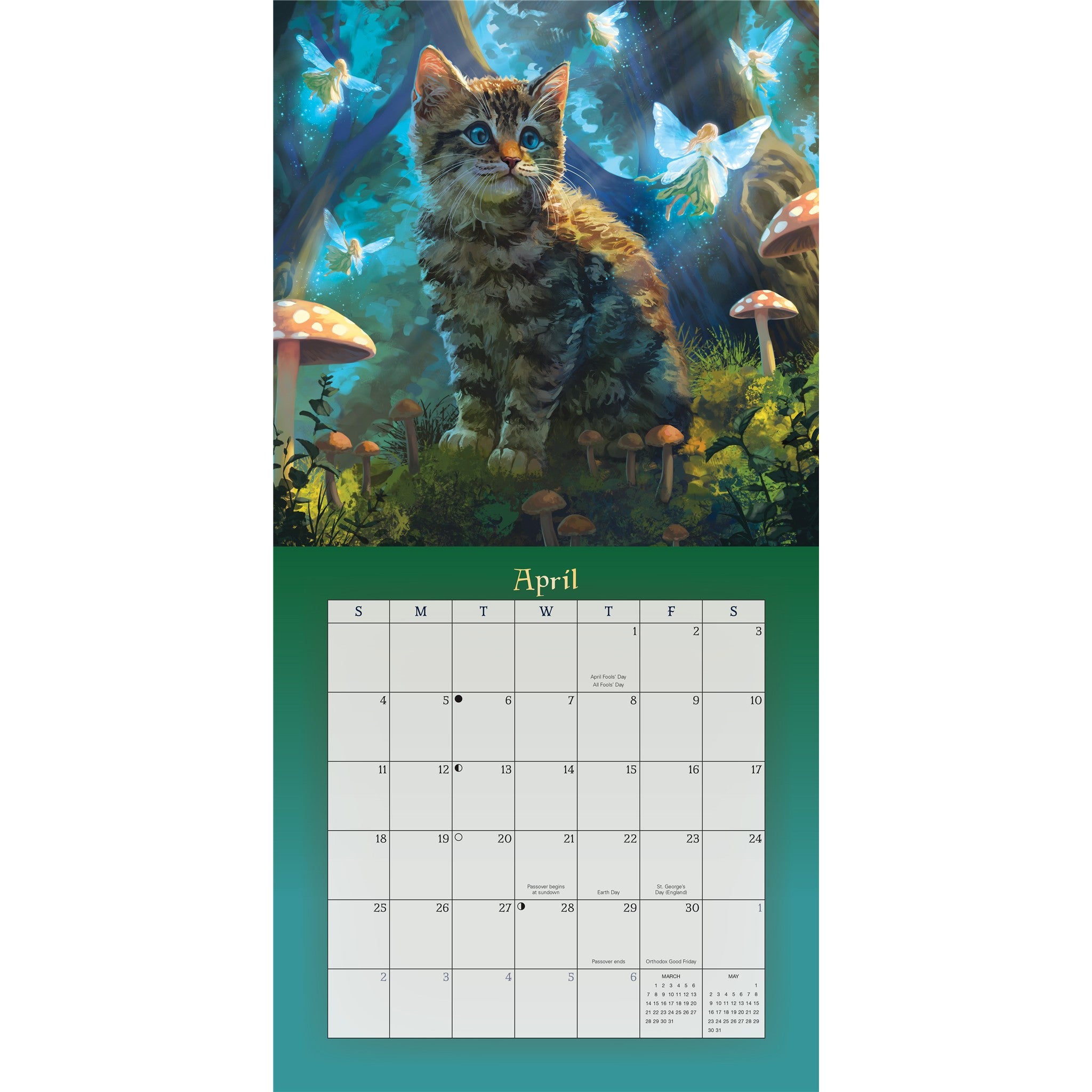 Magical Mystical Cats 2027 Wall Calendar