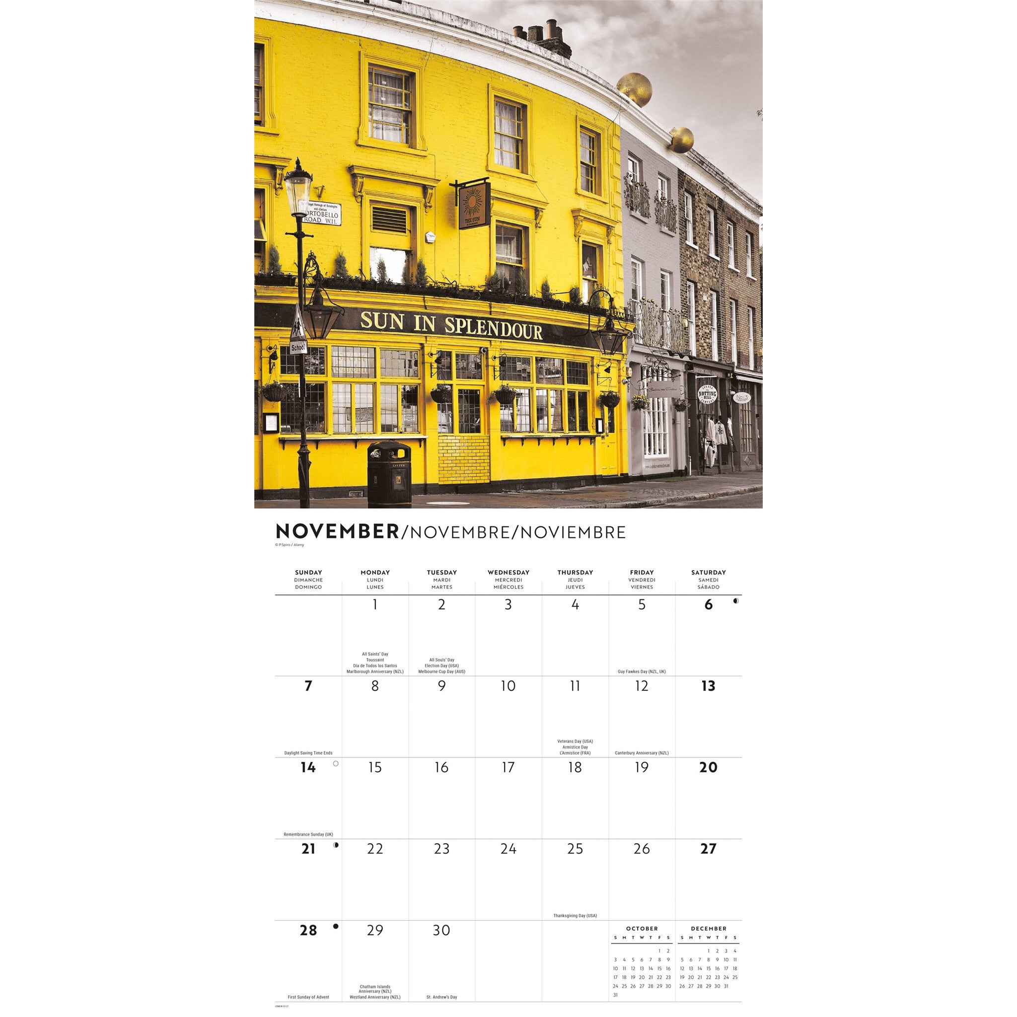 London Lux 2027 Wall Calendar