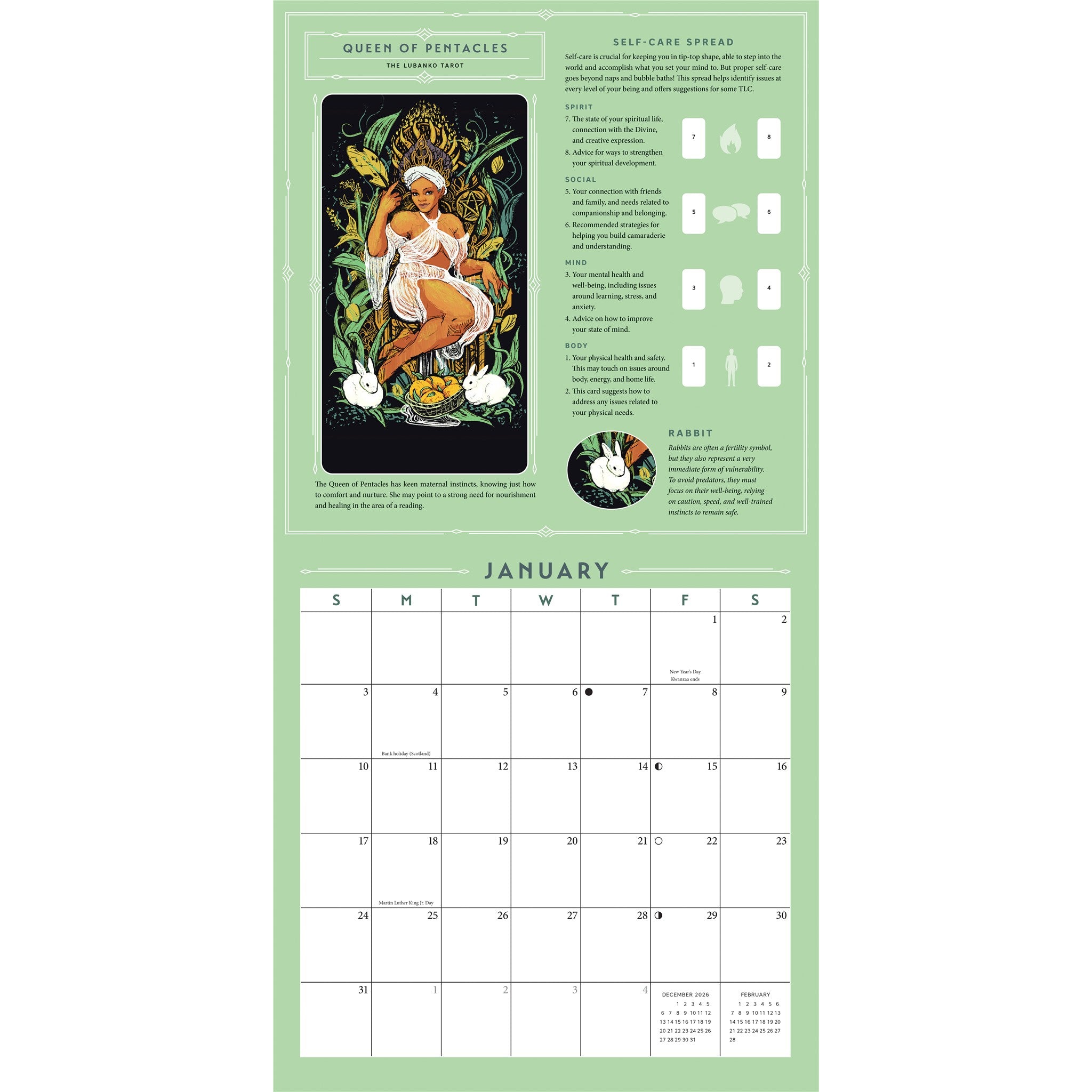 Tarot 2027 Wall Calendar