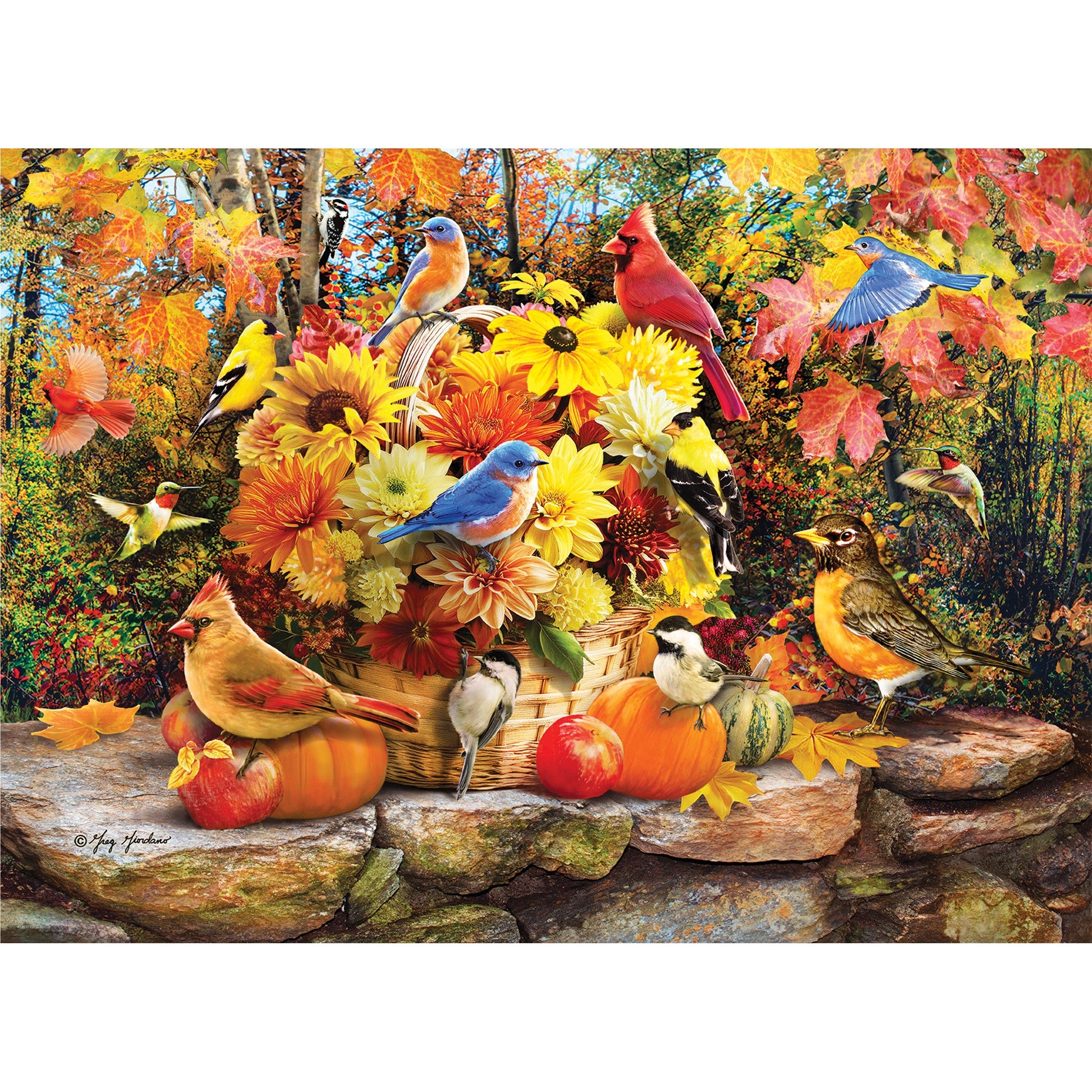Fall Birds 300 Piece Puzzle