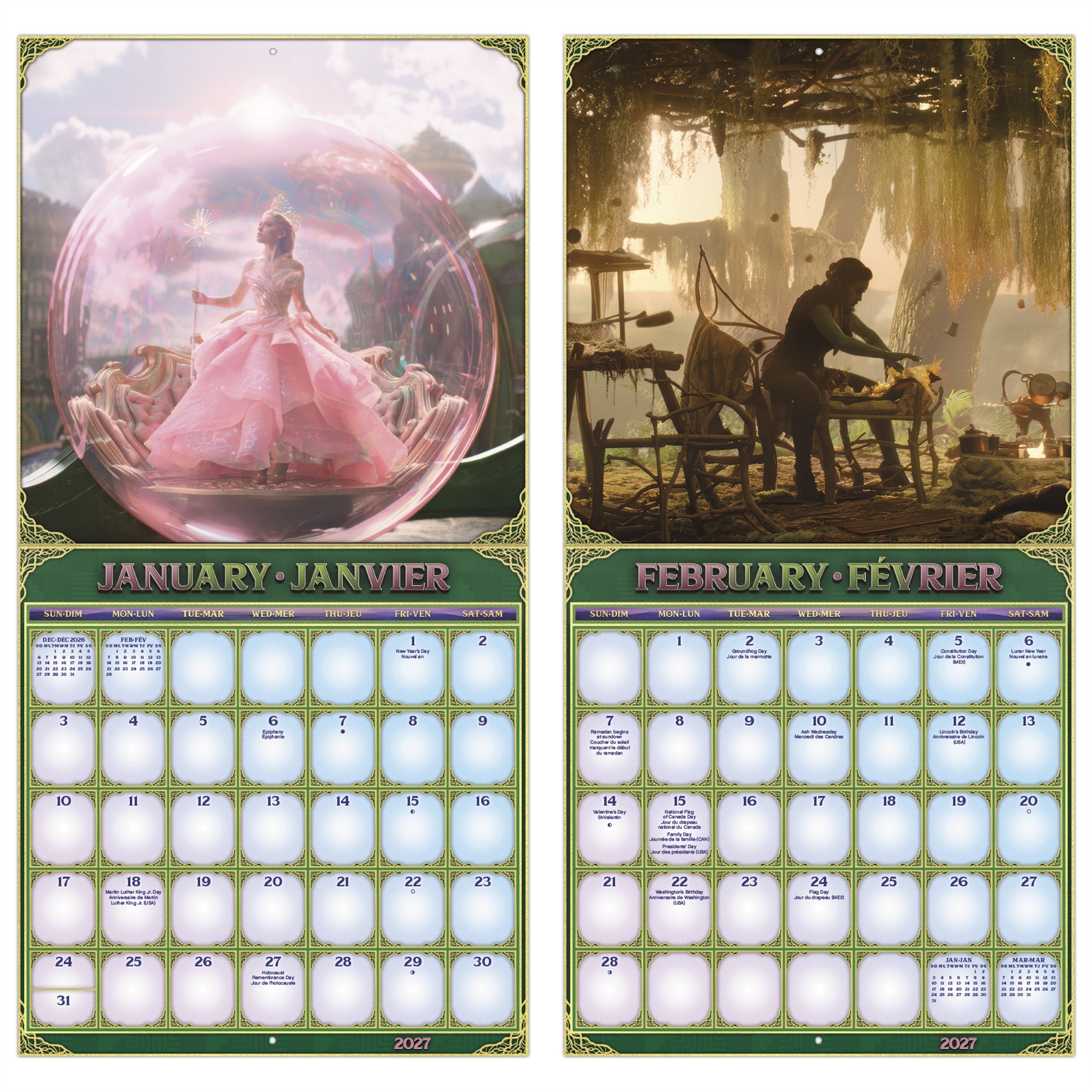 Wicked: For Good 2027 Wall Calendar