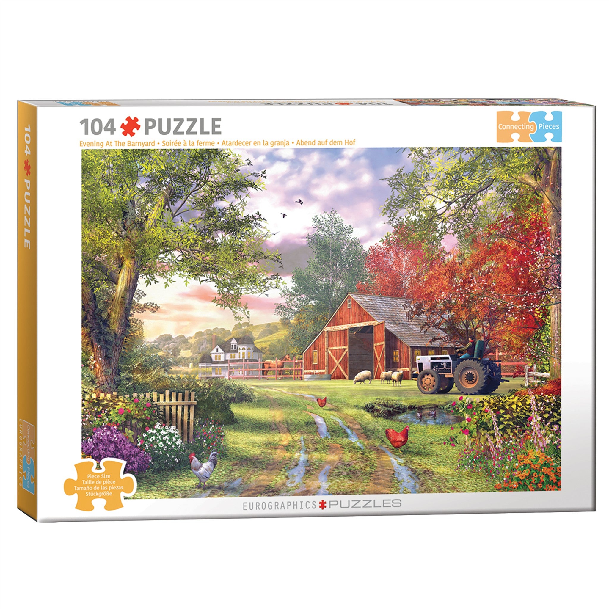 Evening at the Barnyard 104 Piece Puzzle