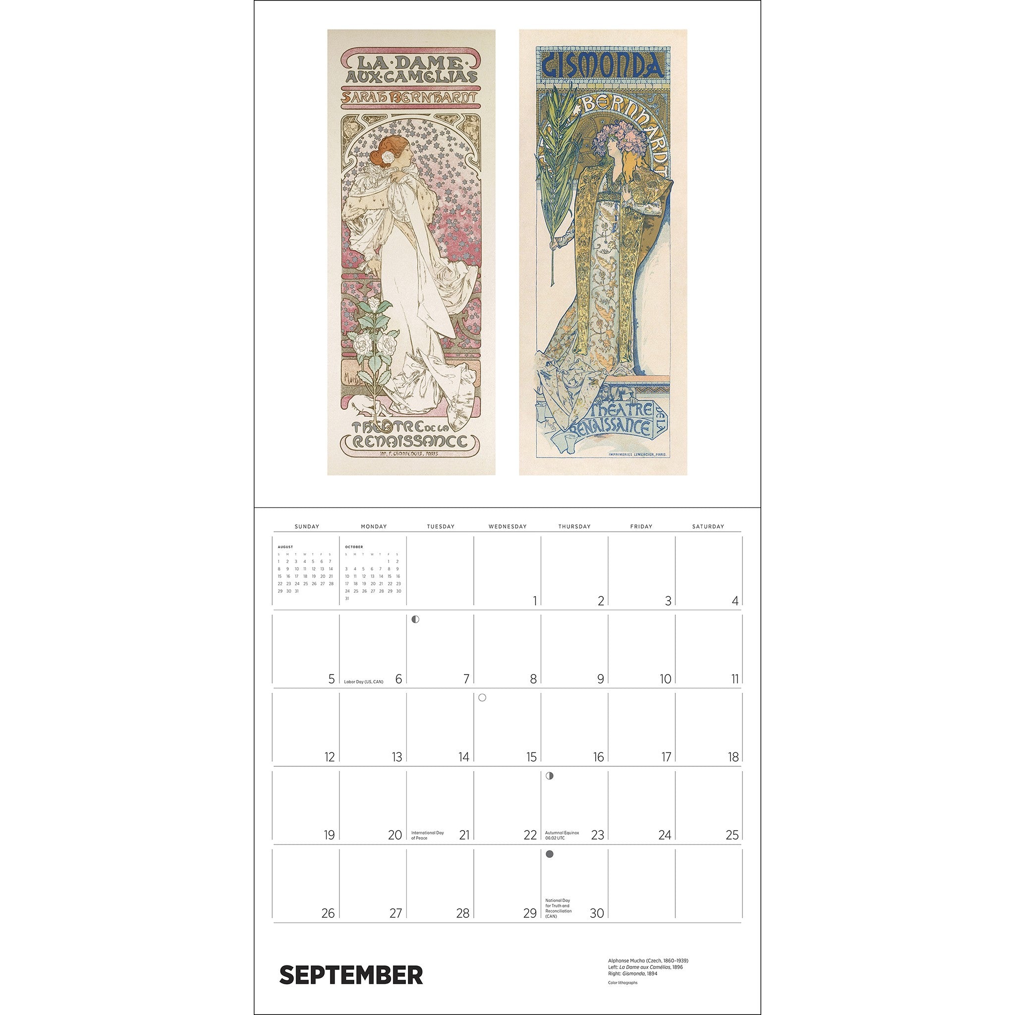 Alphonse Mucha 2027 Wall Calendar