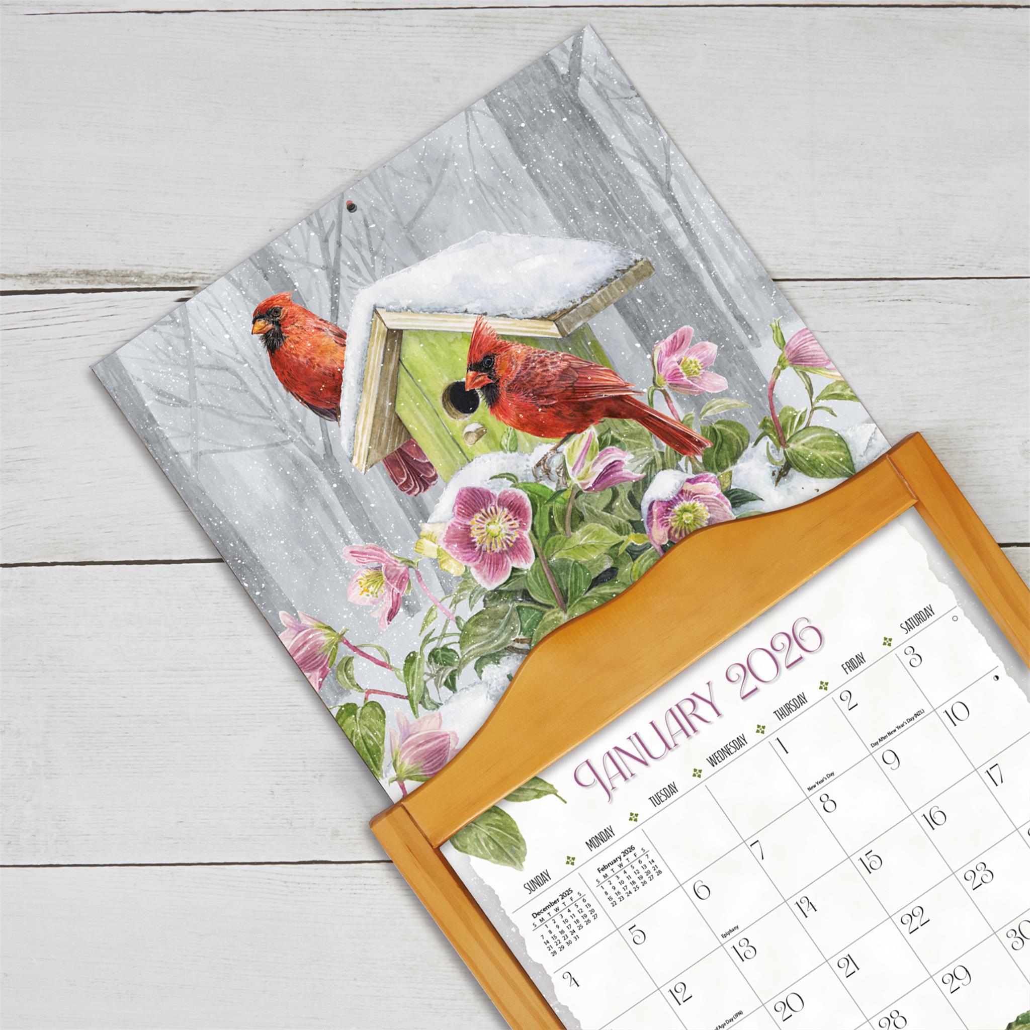 Birdhouses 2026 Deluxe Wall Calendar - Online Only