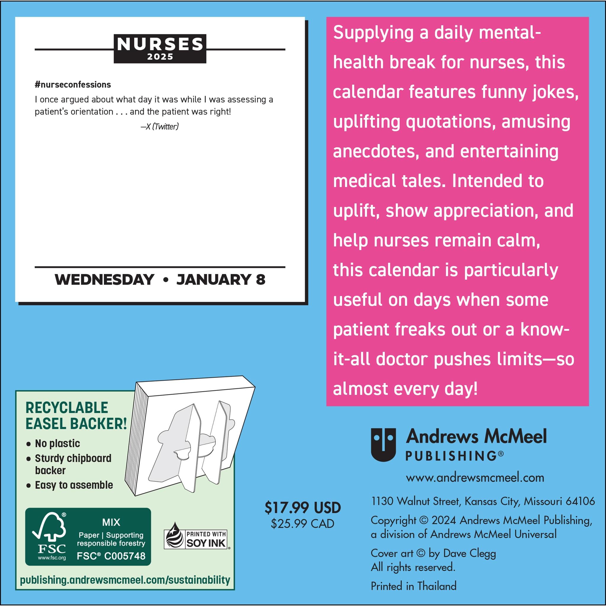 Nurses Box 2025 Calendar