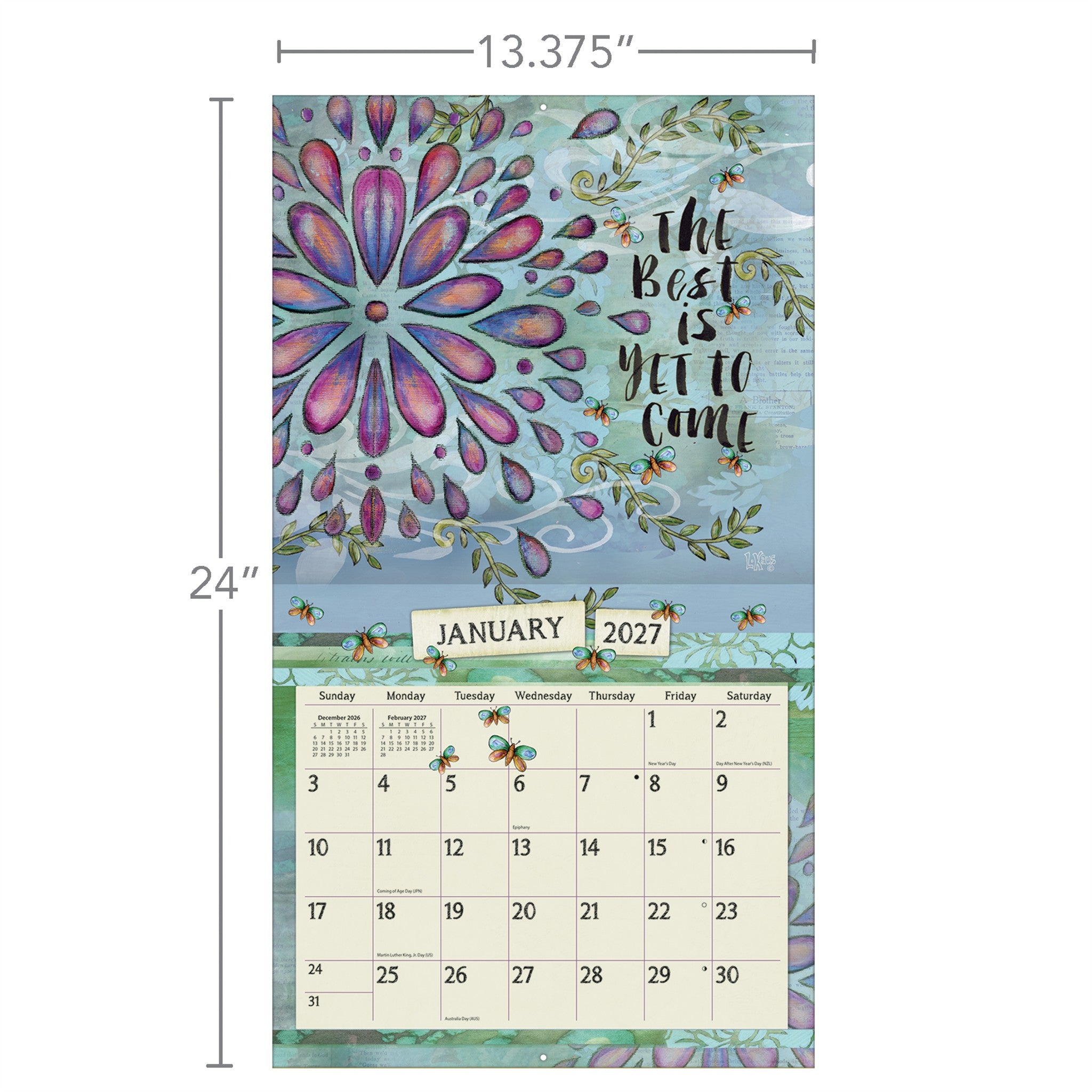 Color My World 2027 Wall Calendar
